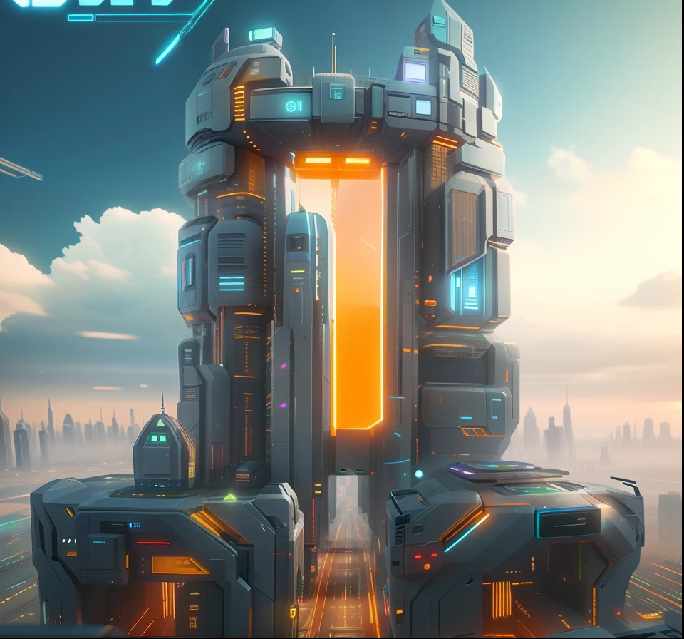 Close-up of a futuristic city with gates, 3 d render beeple, in the style of beeple, beeple. rendering by octane, recusion beeple, beeple!!, beeple |, octane render sci - fi, cinematic beeple, cgsociety 4k, cgsociety 4 k, beeple artwork