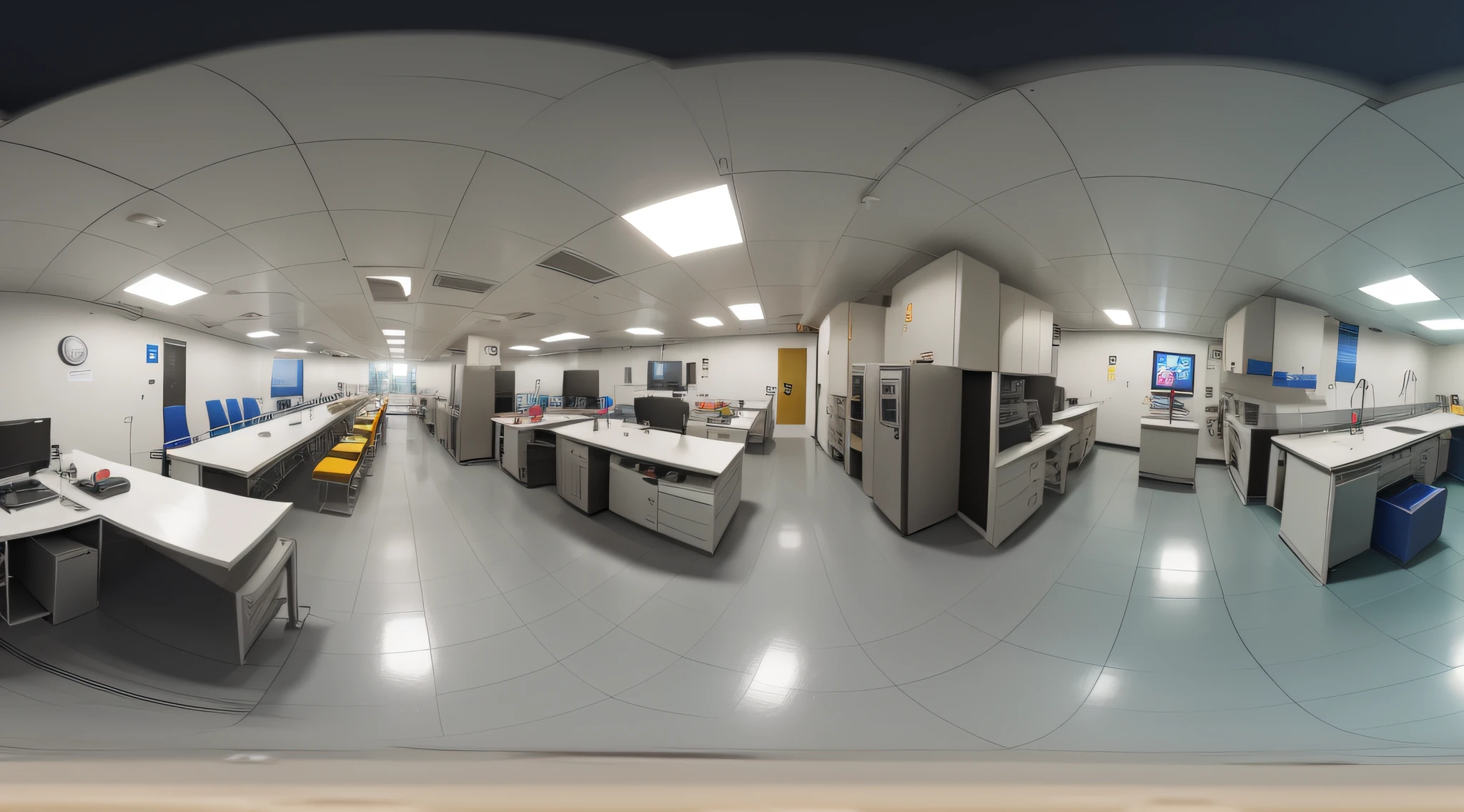imagem de passeio virtual em laboratorio, 360graus
