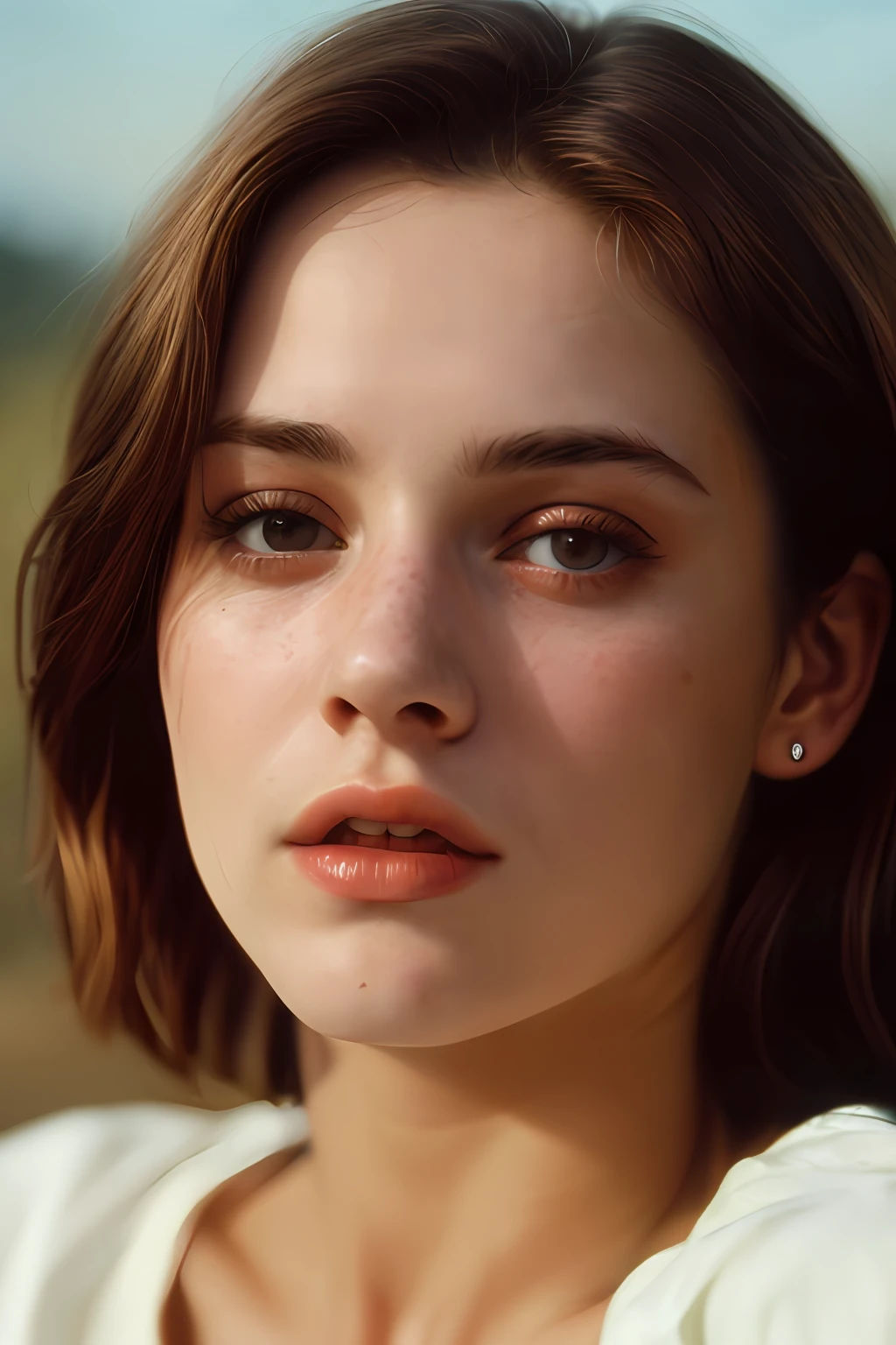 (Close-up, fotografia editorial de uma mulher de 21 anos), (Rosto altamente detalhado:1.4) (sorrir:0.7) (fundo dentro escuro, Moody, estudo privado:1.3) Pov, Directed by: Lee Jeffries, Nikon D850 |, filme fotografia de stock ,4 Kodak Portra 400 ,camera f1.6 lentes ,cores ricas ,hyper realistic ,textura realista, dramatic lighting , cinestill 800,