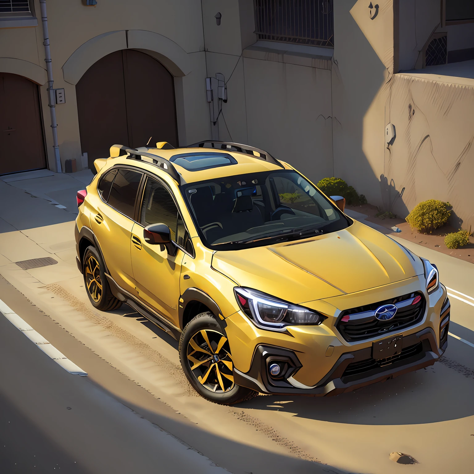 ( SUBARU XV  o ano 2023),(total view) ,Cores 64 k, (Yelow)),4D ,rota 66