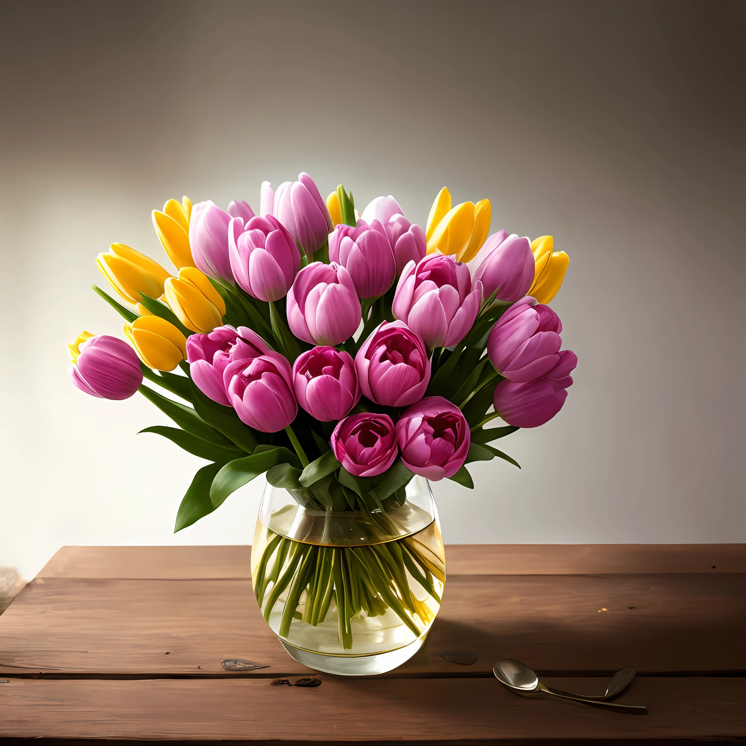 There is a glass of wine and a bouquet of tulips on a table, fotografia de natureza morta, Still Life Photo Studio, Foto de natureza morta de um pano de fundo, fotografia fotorrealista, Wineglass, perfect composition and lighting, elegant composition, realistic afternoon lighting, dramatic product photography, foto de beleza, Wine, perfect crisp sunlight