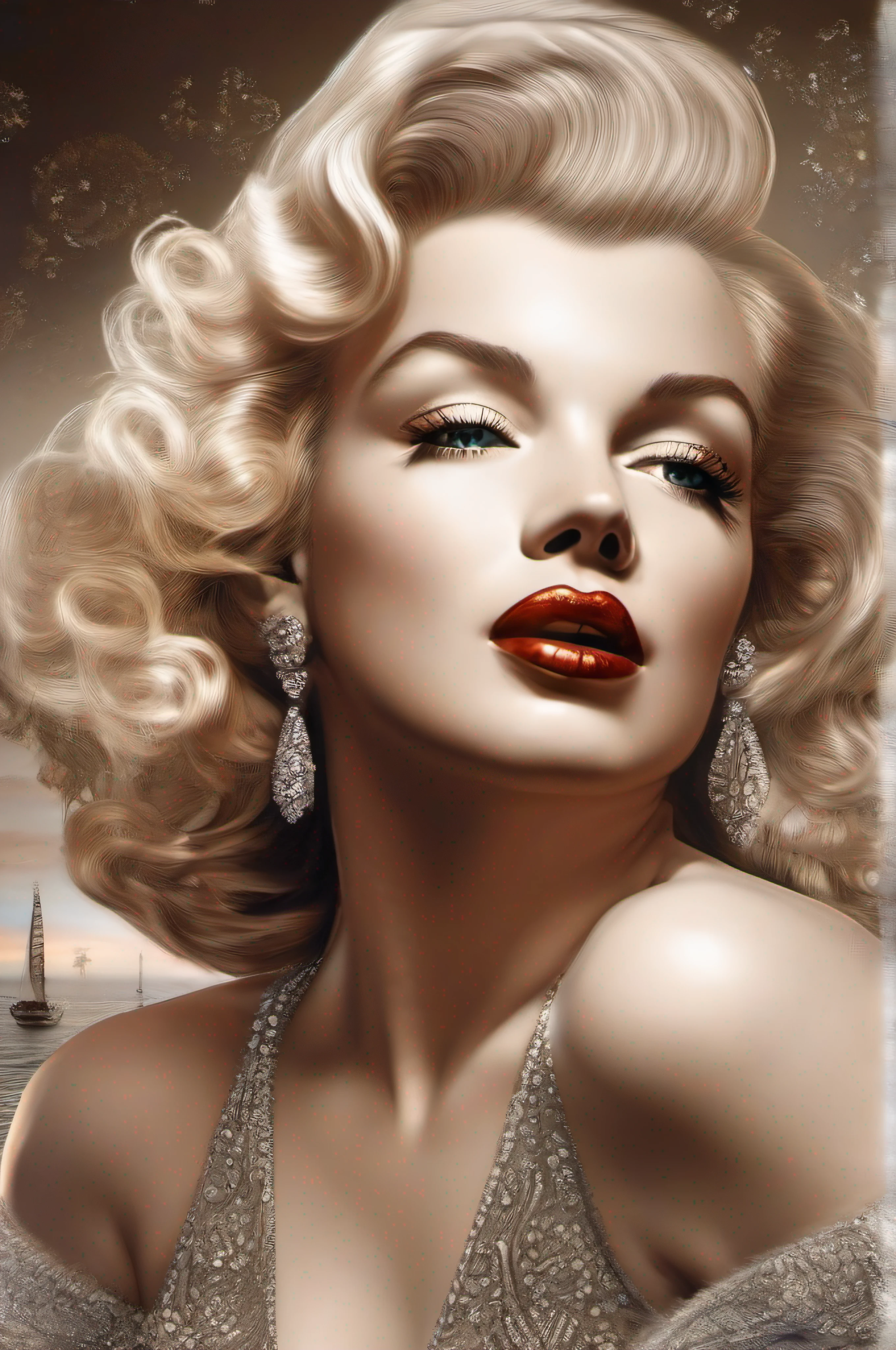 uma vista magnifica de Marilyn Monroe