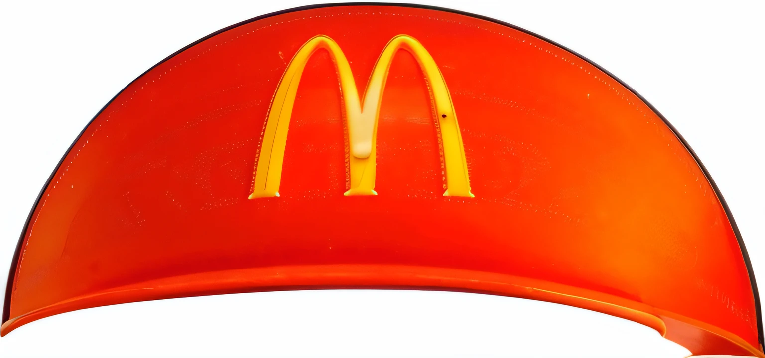 McDonald's logo on red hat on black background, Golden arch logo, Golden arches, mcdonalds, mc donalds, mcdonalds, Luminous sun visor, Blue McDonald's, big mac, Service Big Mac, Now at McDonald's, Work at McDonald's, Red Hat with a capital M, red ronald mcdonald hair, McDonald's Restaurant, Neon visor, ❤🔥🍄🌪