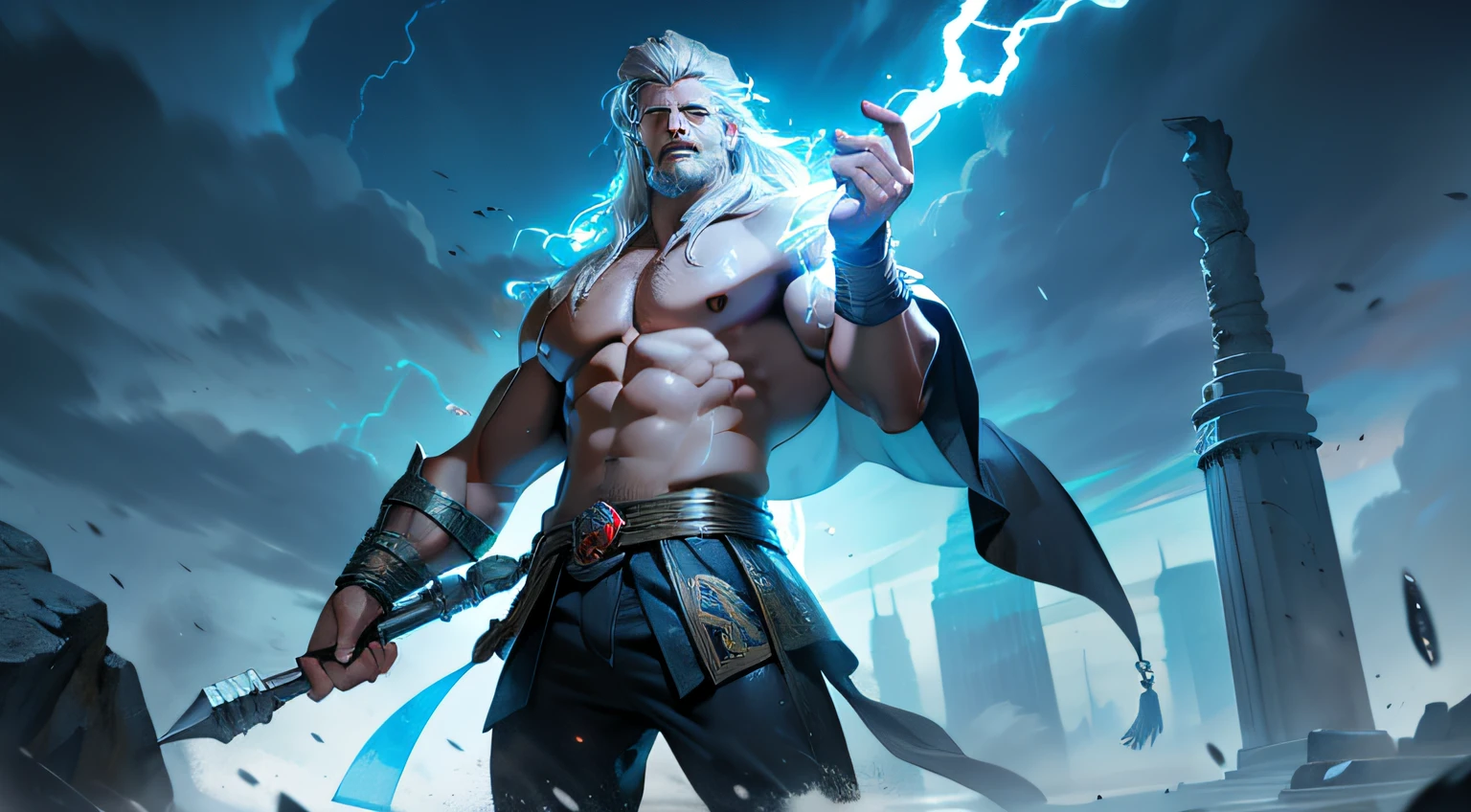 he god of thunder, the god zeus, god of thunder