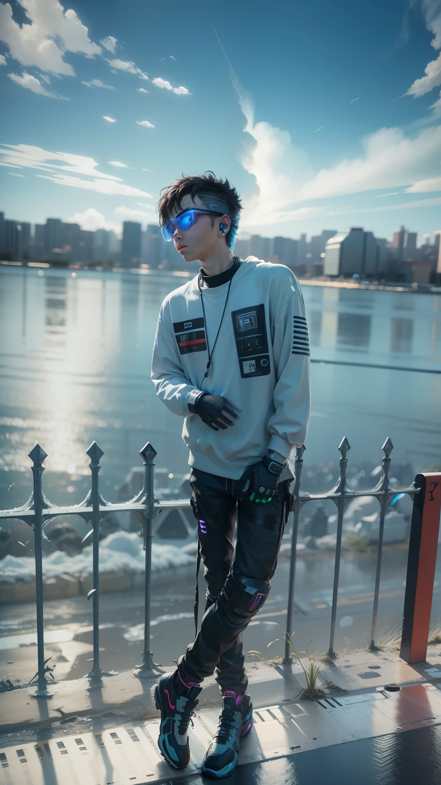Cyber punk hamsome boy ultra realistic hd 8k