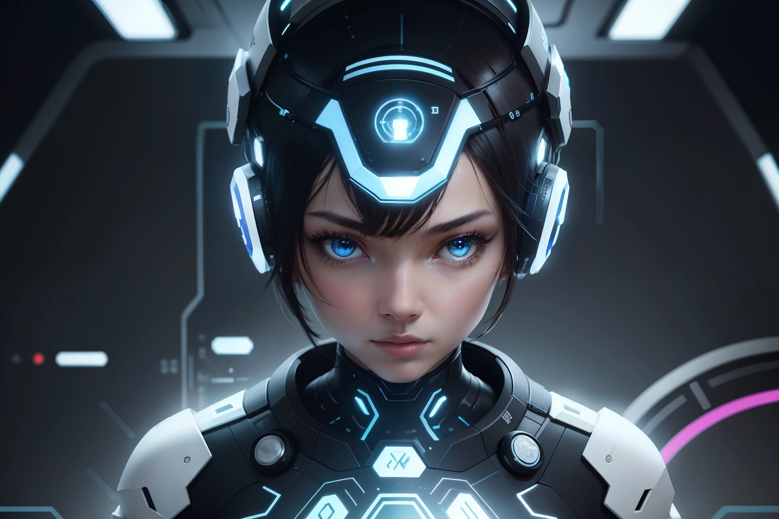 "Embrace the Future: AI Revolution Poster Design"
Title: "Unleash the Power of AI!"
Background:
- Use a sleek and modern background with shades of blue and purple, representing technology and innovation.
- Incorporate circuit patterns or binary code elements subtly in the background to highlight the digital aspect of AI.
Foreground:
- Place a prominent and eye-catching central image of a futuristic AI-powered robot or a person using AI technology.
- Surround the central image with various smaller images showcasing different AI applications like autonomous vehicles, medical diagnostics, virtual assistants, and more.
- Overlay the images with a transparent circuit-like pattern to create a cohesive look.
Typography:
- Use bold and clean fonts for the title, "Unleash the Power of AI!" Make it stand out with a contrasting color.
- Include a motivating and intriguing subheading, like "Experience the Next Era of Innovation."
- Add a call-to-action at the bottom, encouraging viewers to visit your website or contact for AI services.
Colors:
- Stick to a modern color palette, with blue, purple, and silver tones to evoke a sense of technology and progress.
- Use contrasting colors for the text to ensure readability and attention-grabbing impact.
Icons and Graphics:
- Integrate minimalist icons representing AI-related concepts, such as neural networks, data analytics, and machine learning algorithms.
- Include icons or images that represent diverse industries benefitting from AI, like healthcare, finance, education, and entertainment.
Overall, the poster should inspire excitement and curiosity about AI's potential while conveying professionalism and cutting-edge innovation. Make it visually engaging and thought-provoking to attract a wide audience to your AI services. 🚀🤖💡