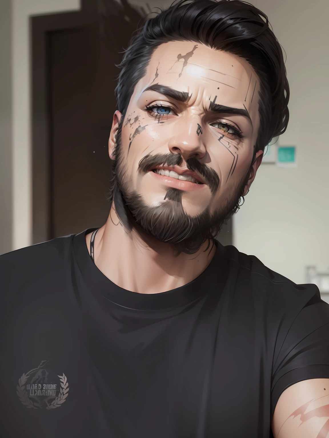 hard light, line art, black eyes, (watercolor:0.5), (borderlands:0.7), detailed ,
 INFO