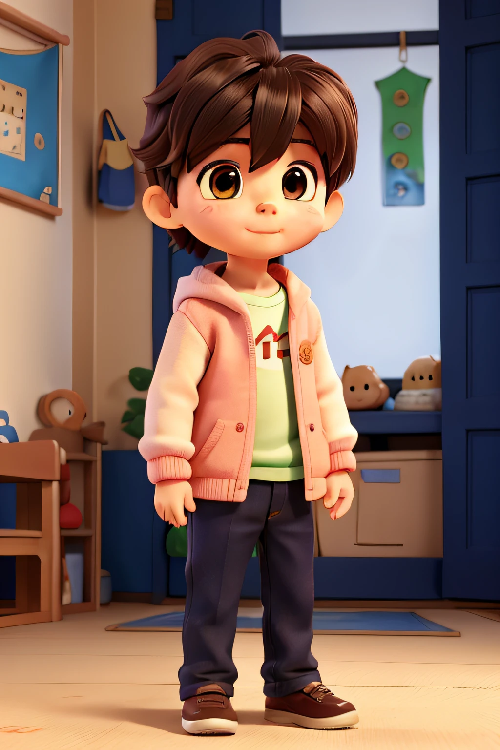 image:The main character is a 、The name is「Kotaro」Let's say。Kotaro is a cute child who ds kindergarten。Hend curious and、、I love to think about my dreams and goals for the future.。