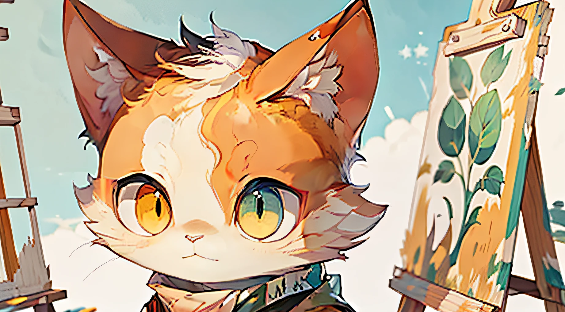The painting style is a little cute