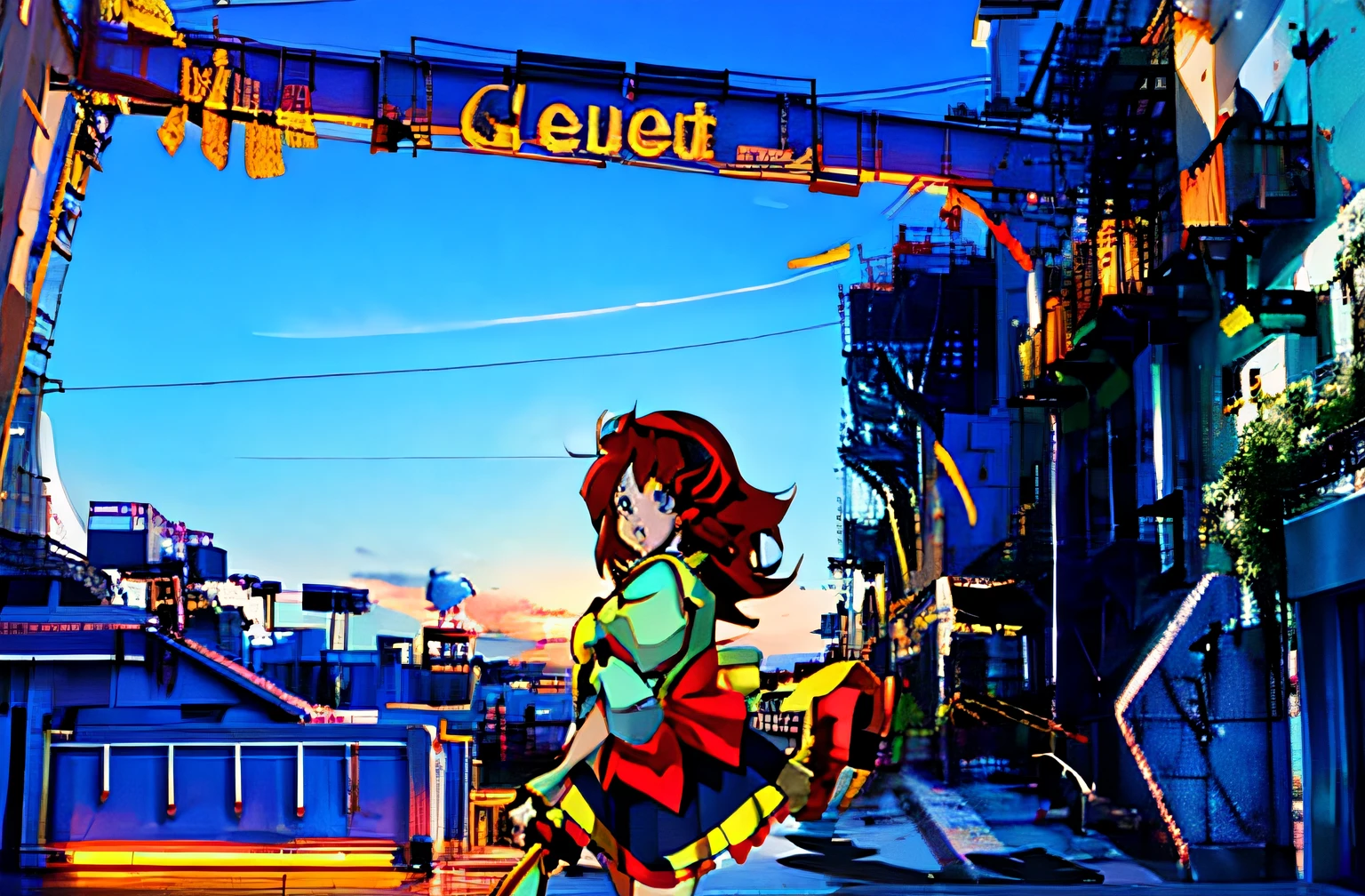 teens girl,quadratic element,Kizi,tmasterpiece,8K high-definition,style of anime。