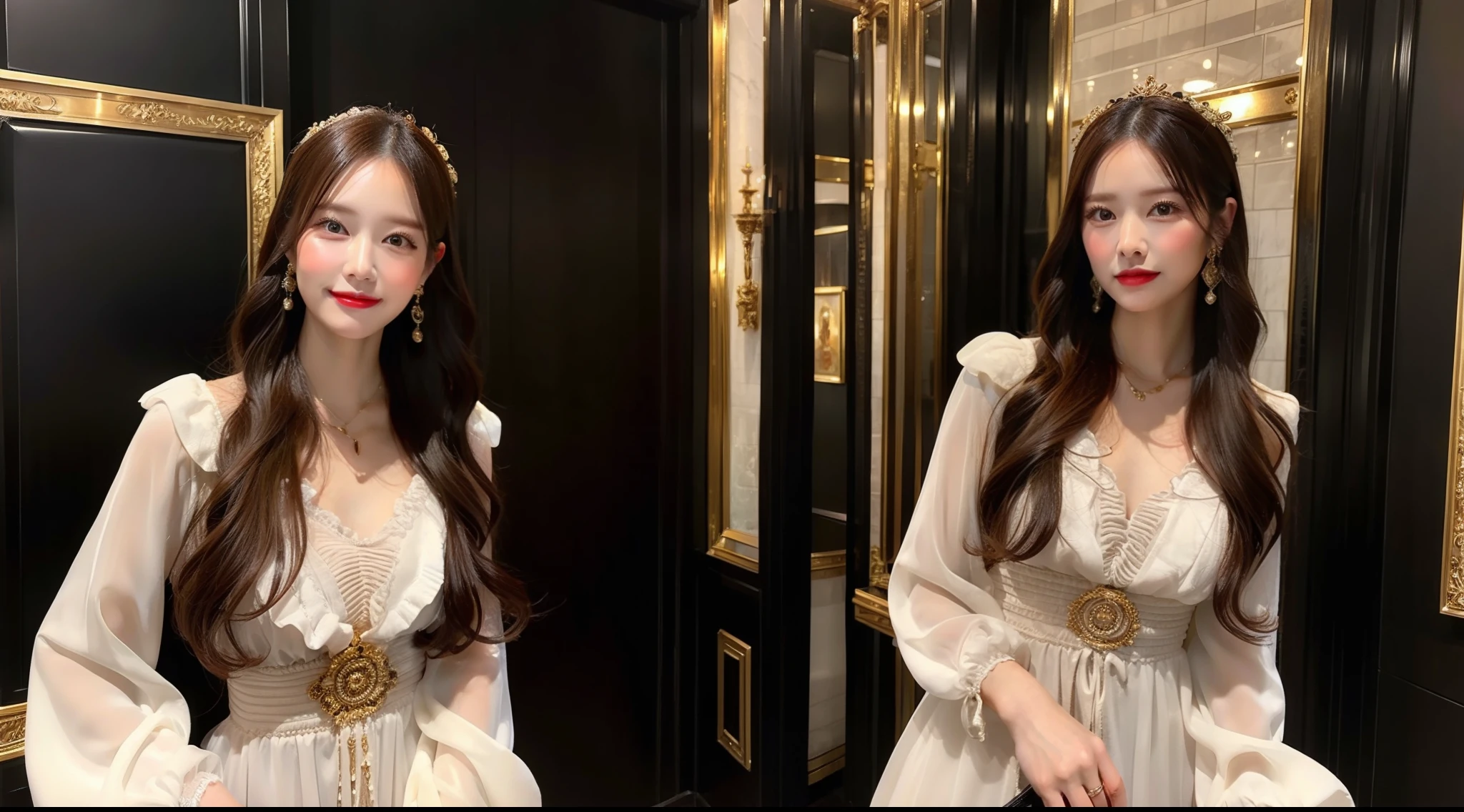 Be in a luxurious atmosphere、Hostess in Western-style dress