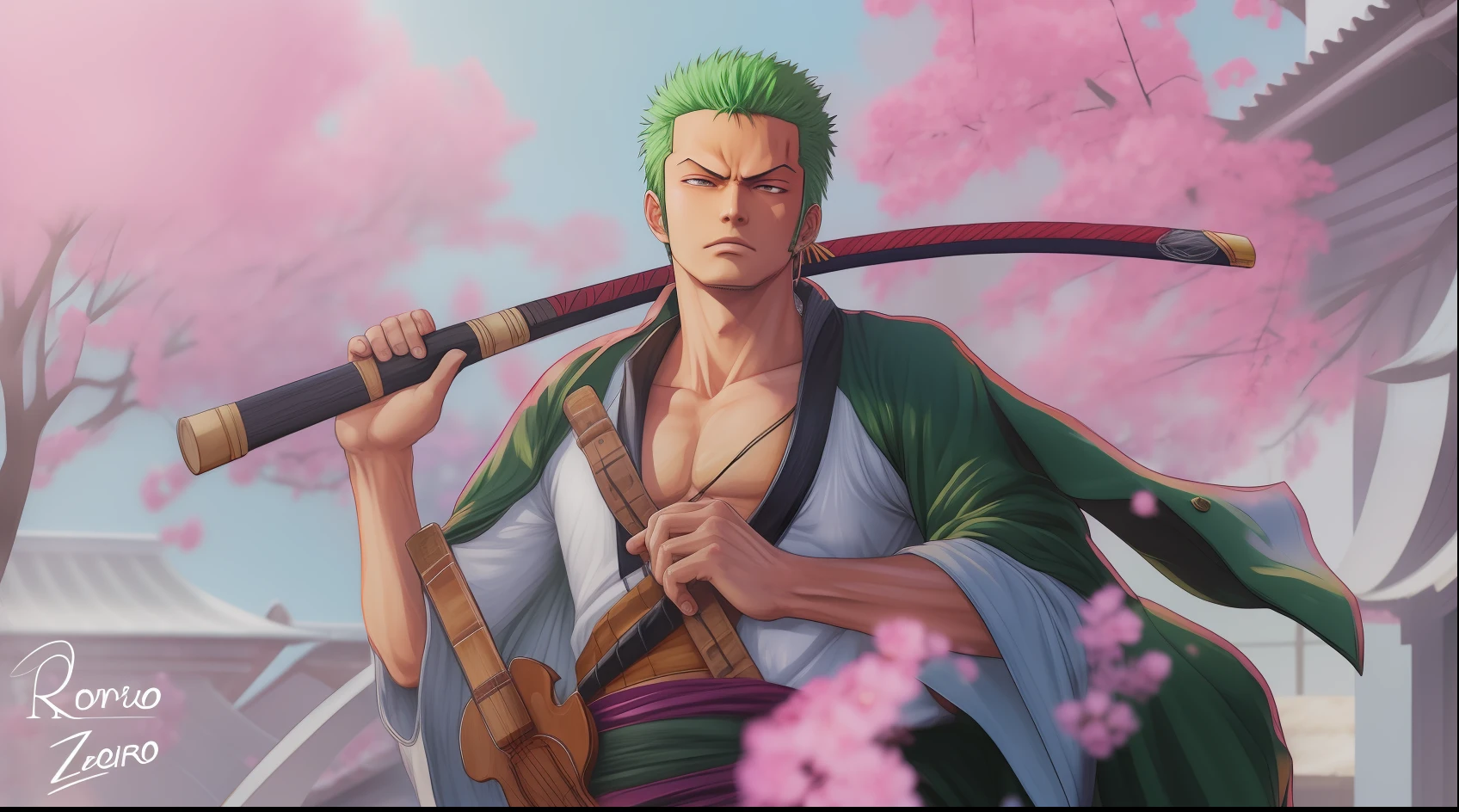 Roronoa Zoro, realistic photo,