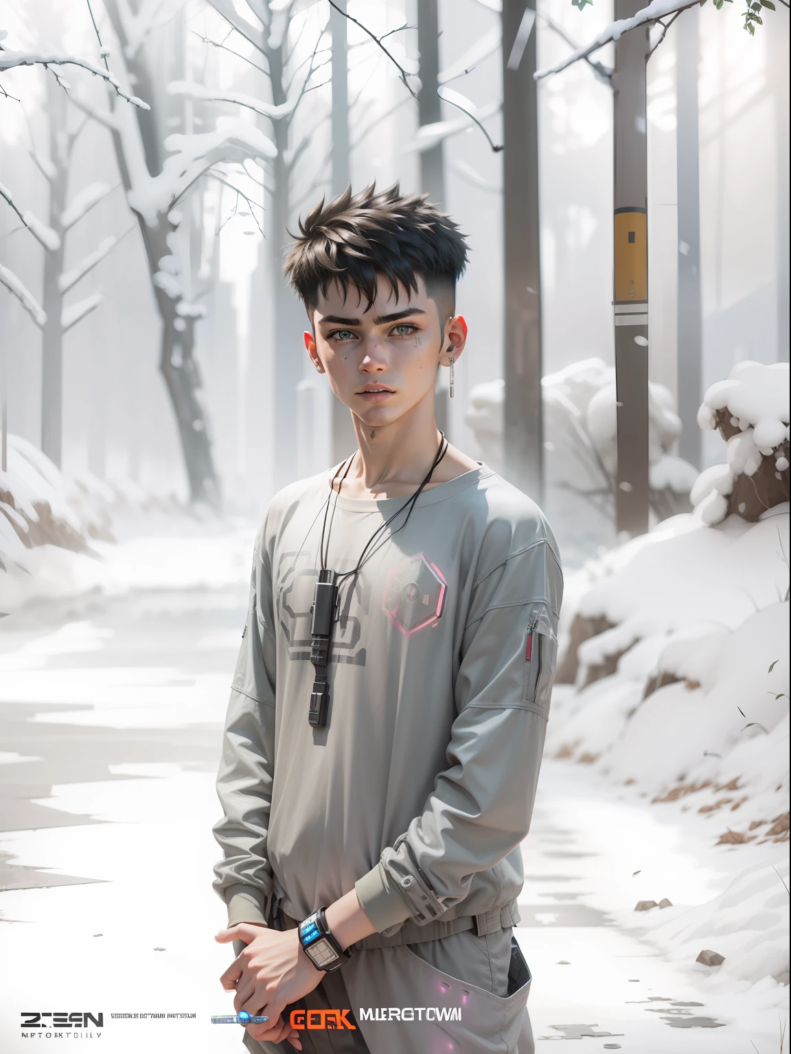 Cyberpunk look,realistic,male,full hd,age16