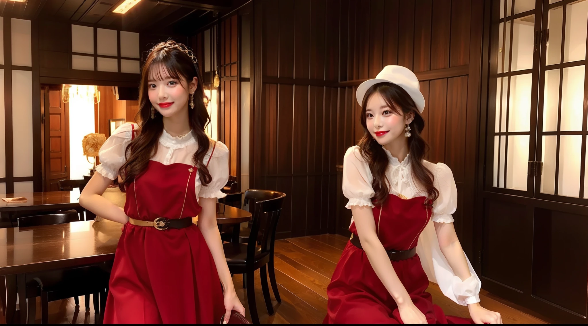 Be in a room with a gorgeous atmosphere、Hostess in Western dress