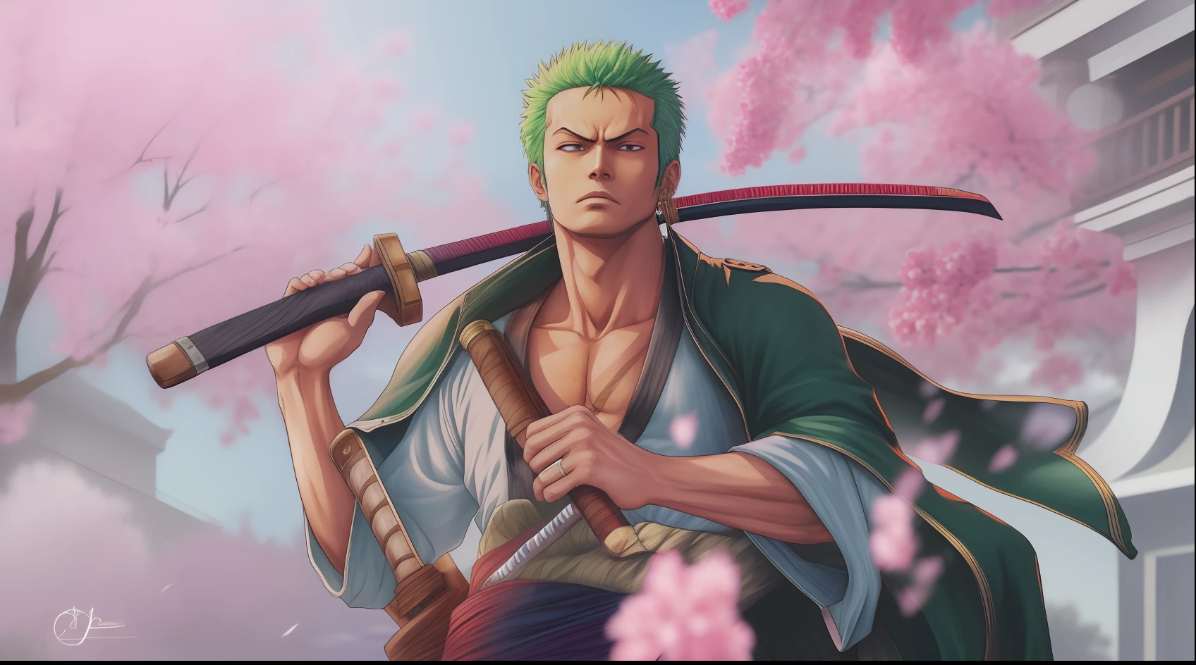 roronoa Zoro, realistic photo, detail,
original image,