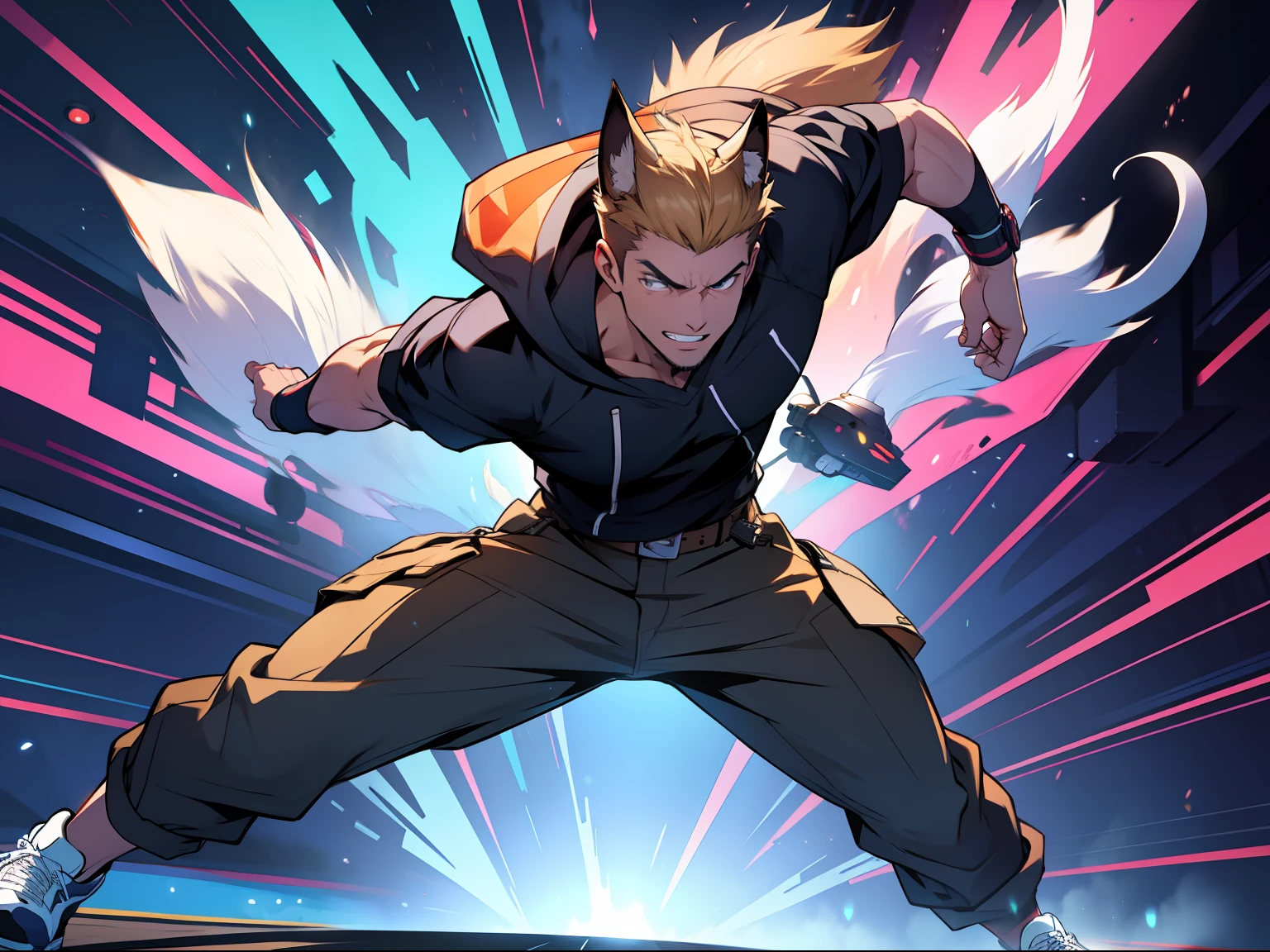cool guy,Pounce forward,whole body display,Funny,