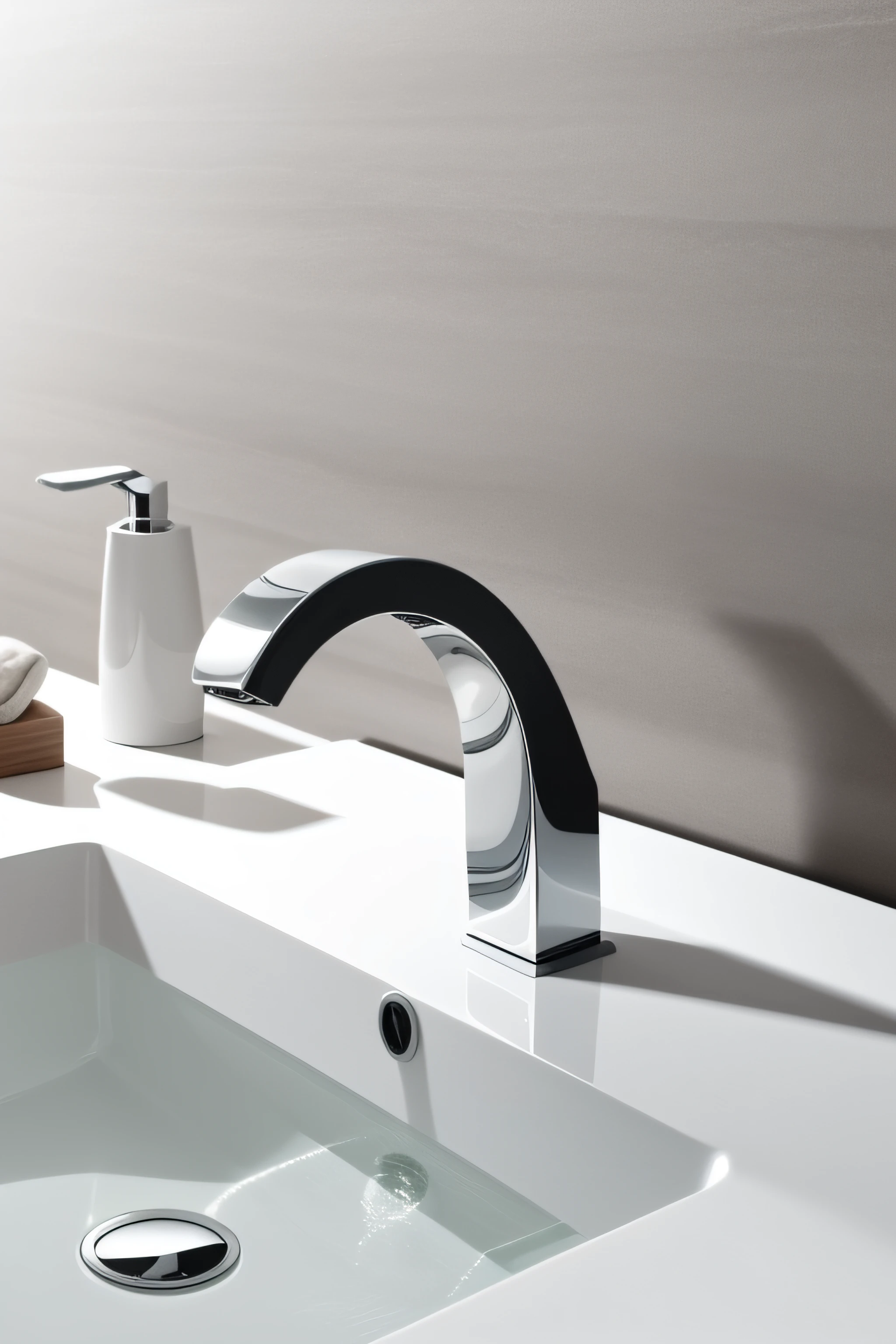 The materials and details of the faucet come to life,Showcases a clean and modern style