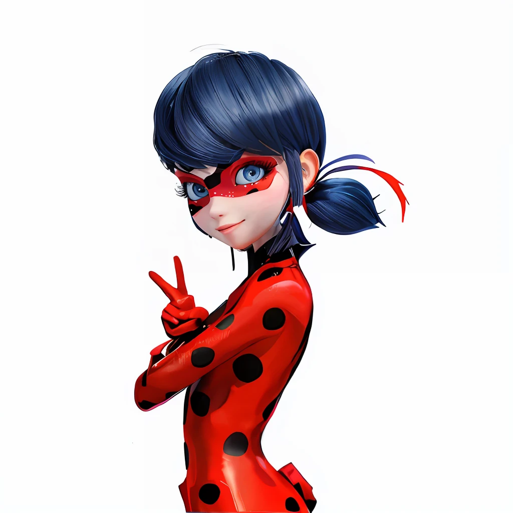 masterpiece,best quality, high quality,The face of a very beautiful and lovely girl, with exquisite facial features, beautiful eyes, and wearing a delicate red background with round black spots under the eye mask