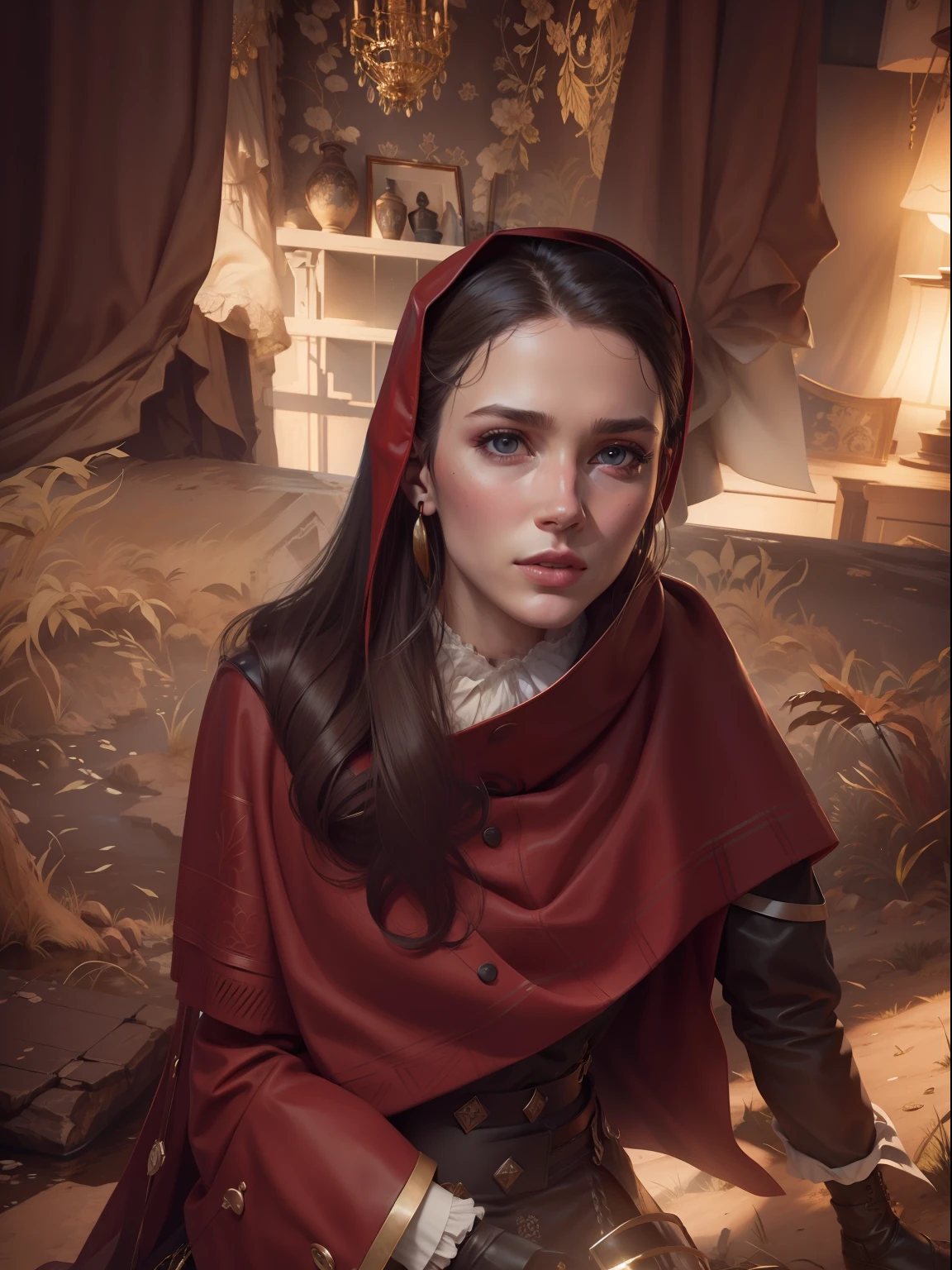 Landscape fashion Giles , realistic face, 8k, ultra realistic Giles