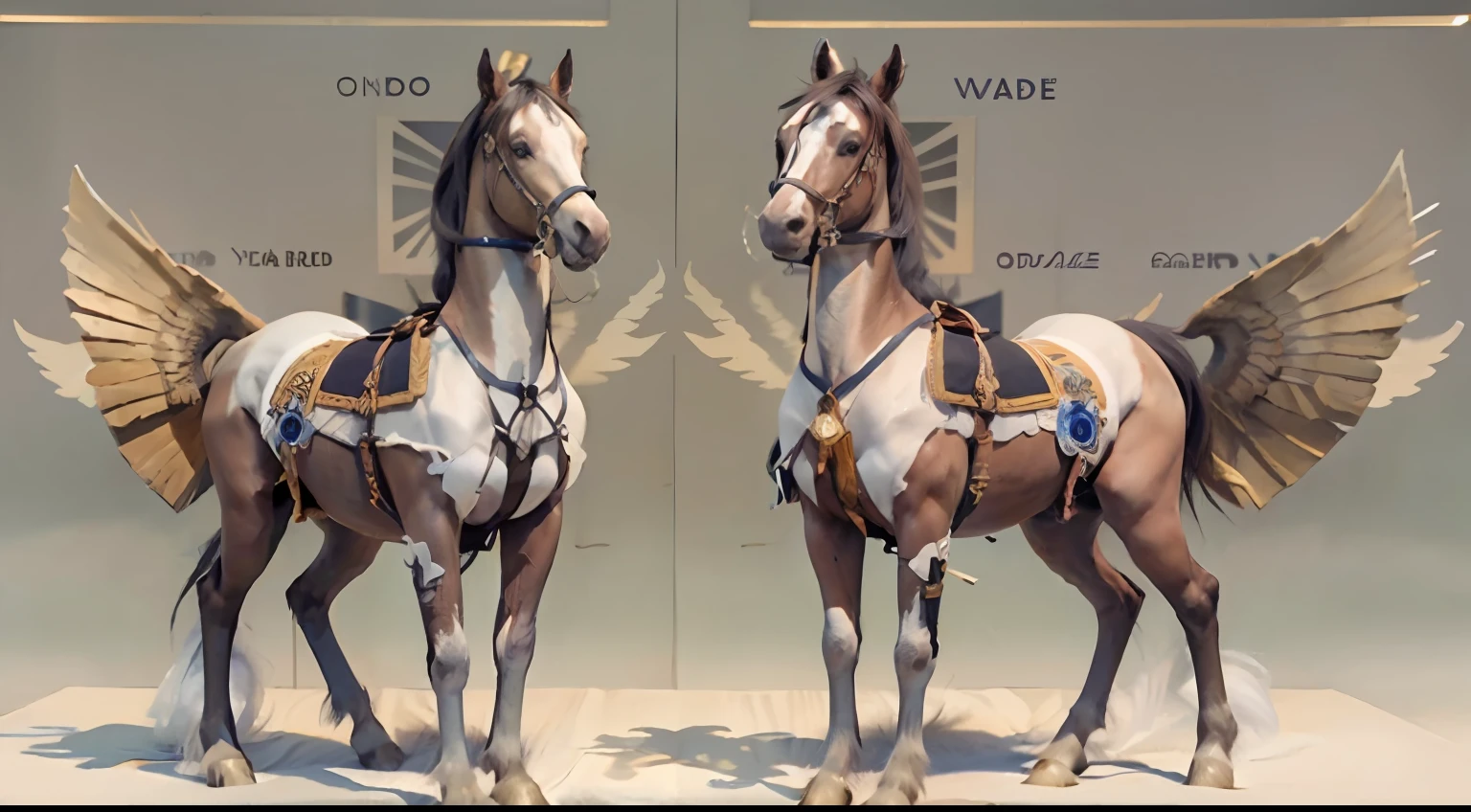 A female centaur，She is famous in the multiverse，She is both a female centaur, half human, half horse, half horse，It is also a female Yingzhao。She blends both images，The first is the head of a horse/neck/Shoulder these parts，After feminization，The upper body transforms into a beautiful female human，Female, half-centaur, half-human, half-horse, half-human，The second is the waist of the horse/hason/gluteal/Legs feminine，Female half-horse with beautiful woman's，Chimer，It's like a female human wearing a half-horse-like costume and making a seamless chimera，This chimerization is based on powerful futuristic technology。The ultra-wide-angle lens captures the image of her beautiful and ethereal wings on the ionosphere launching a super-high-speed charge and leaping。Her front half is distinctly feminine，Tall sexy body，Has K cup teardrop-shaped giant tit chest，It has a small man's waist butterfly spanning long legs，The half-horse part of the hind body，Embedded interface at the hip position。Her horse-shaped part has female physiology and ergonomics on both the half-horse torso and hips and legs。The chest cavity of a woman in the shape of a bent dog style embedded in the lower back position of the beautiful woman's body starting from the upper part of the sternum/lower back/Ventral transverse。Then there are the sexy beauty's upright hips，Her entire body has been completely feminized，Including the half-horse part。Mechanized armor covers the legs with knee-shaped anti-joints and feet，And these parts are highly anthropomorphic，This makes her legs graceful and slender，Her four horse legs exploded in length proportions and was slender and toned，Under the legs are skinny white feet dressed in Skyscraper Heels，Use Midjourney's advanced stroke tools and color palettes, as well as texture packs, model packs, and texture tools，Concentration，Include all parts of her original horse physiology including fur/Waist and abdomen/Hip legs/Leg Capital Feminization，And give these parts a correspon