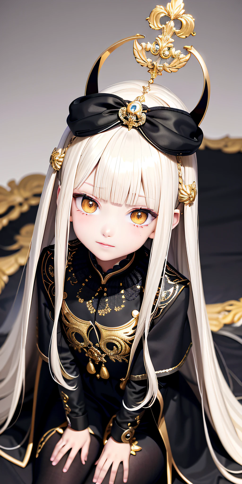 Need,tmasterpiece,whaite hair,Golden eyes,Manteau blanc,Look up,The upper part of the body,Hairline,Fair skin,SideBraid,ssmile,Minoru Haruno