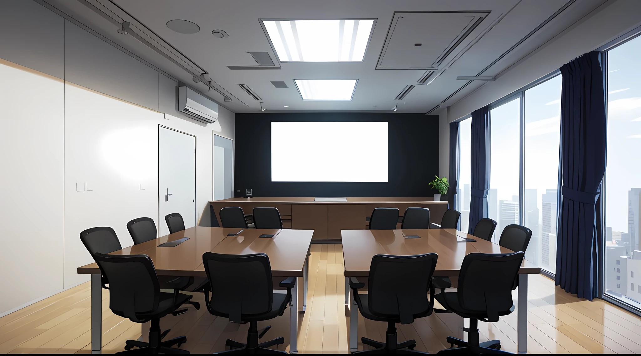 20 square meters meeting room,LED display,wide screen format, large format picture