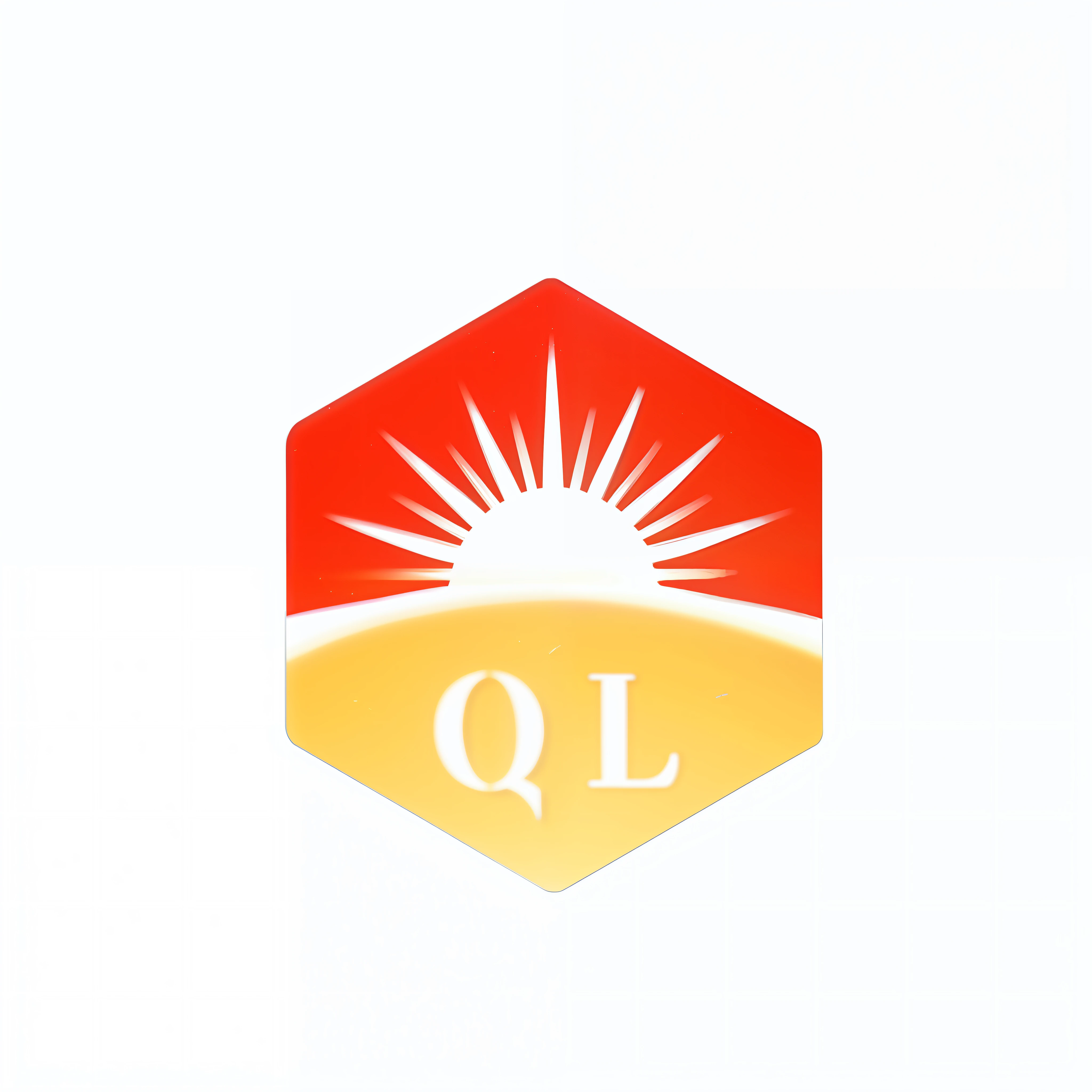 Ultra-high picture quality，4k画质，Red and yellow logos with the letters QL, City-quality lighting, sunrise light, good quality lighting, OSL, inspired by Qu Leilei, Headquarters lighting, single logo, logo, logo, corporate logos, q, Profile picture, Sunset light, high quality lighting, inspired by Lam Qua, image, quantum, Octane lighting, OpenGL, sunllight