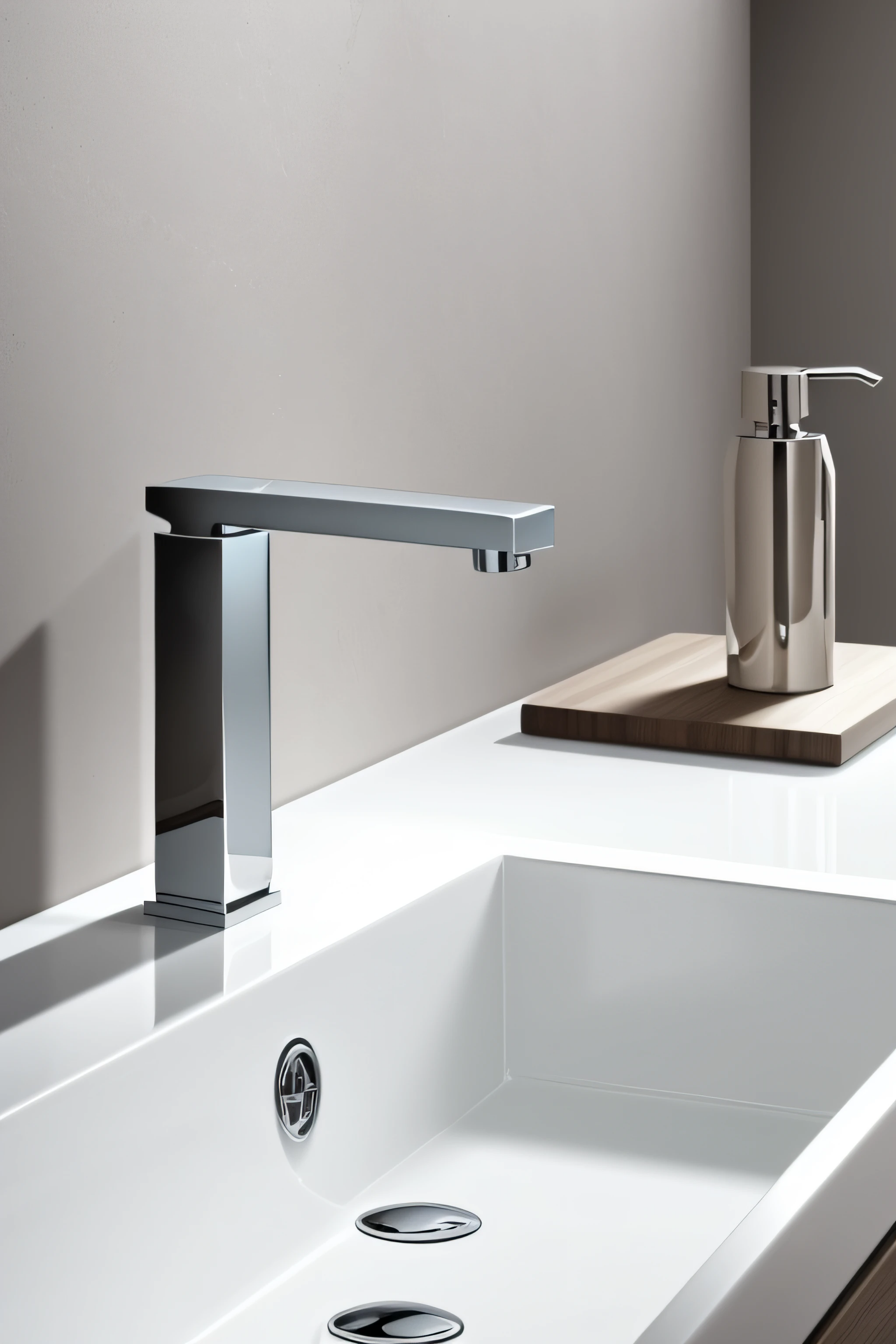 The materials and details of the faucet come to life,Showcases a clean and modern style