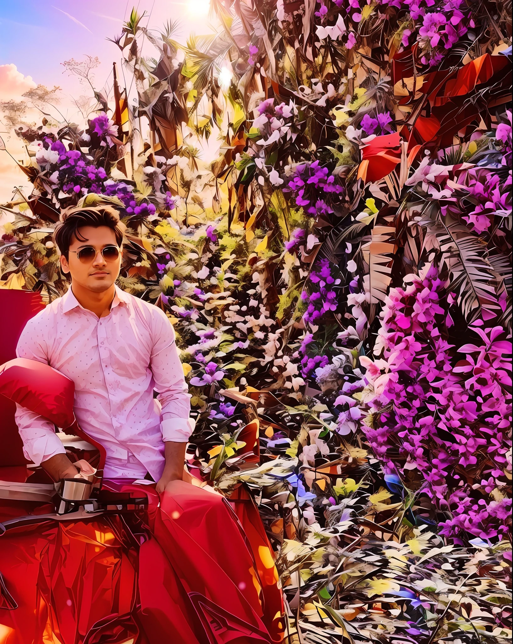 Beautiful background look handsome