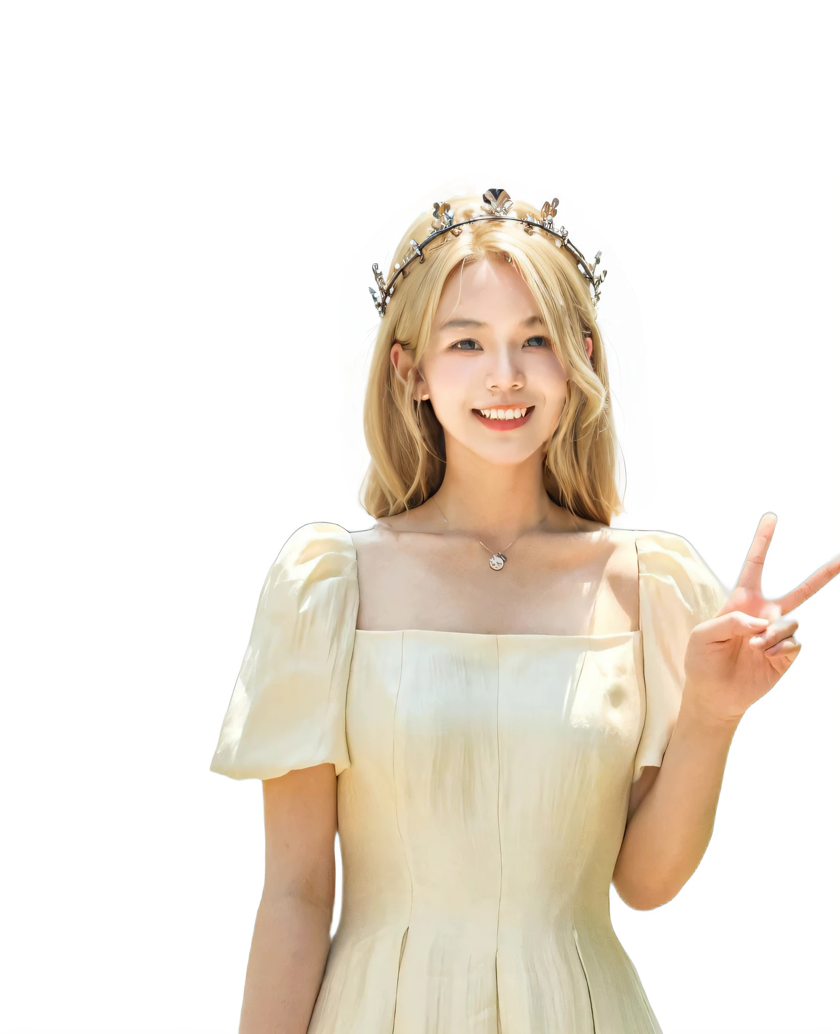 pale-blonde hair,Little crown,Hyper Real,realisticlying,8k