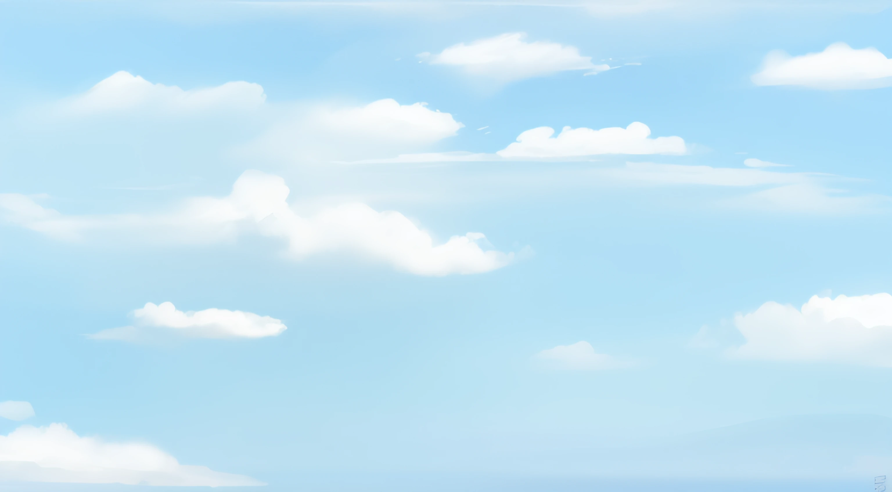 with blue sky and white clouds
