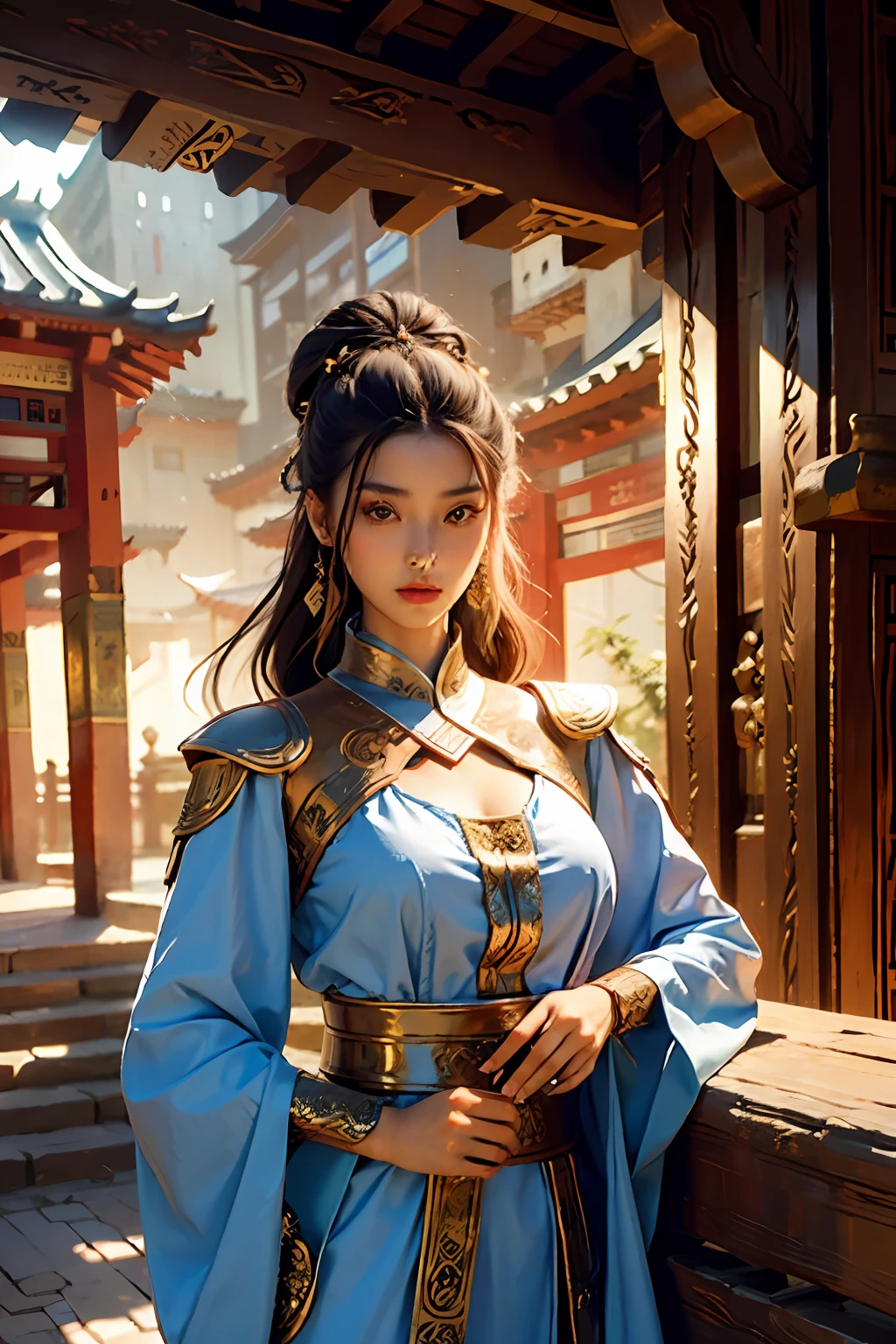 beste-Qualit, master piece, ultra highres, (photoreallistic: 1.4), xiuxian, arme, face detailed,
1fille, portant caftan marocain couvre son corps , belle fille, corps complet, East Asian architecture, gaine, architecture,
