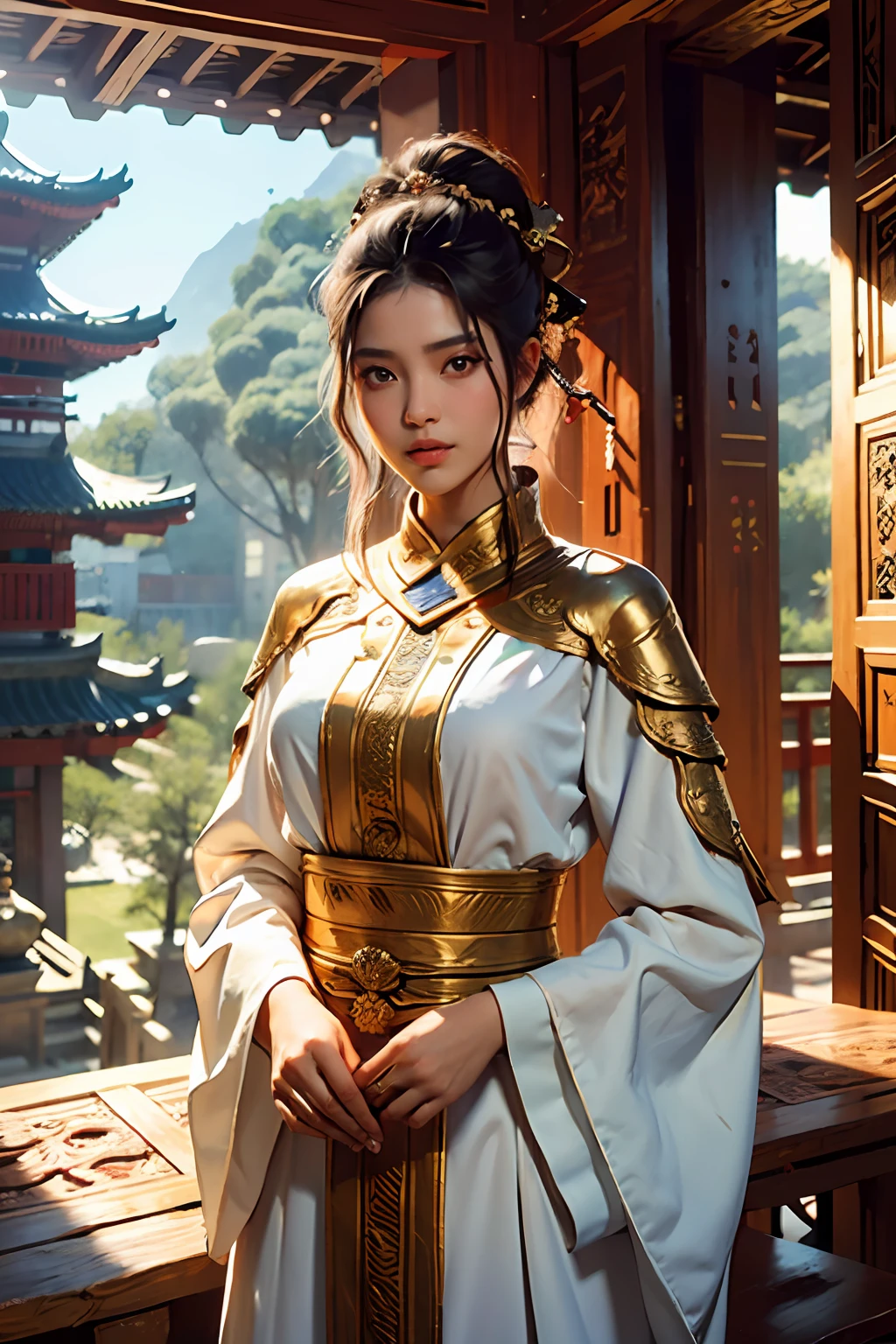 beste-Qualit, master piece, ultra highres, (photoreallistic: 1.4), xiuxian, arme, face detailed,
1fille, portant caftan marocain couvre son corps , belle fille, corps complet, East Asian architecture, gaine, architecture,