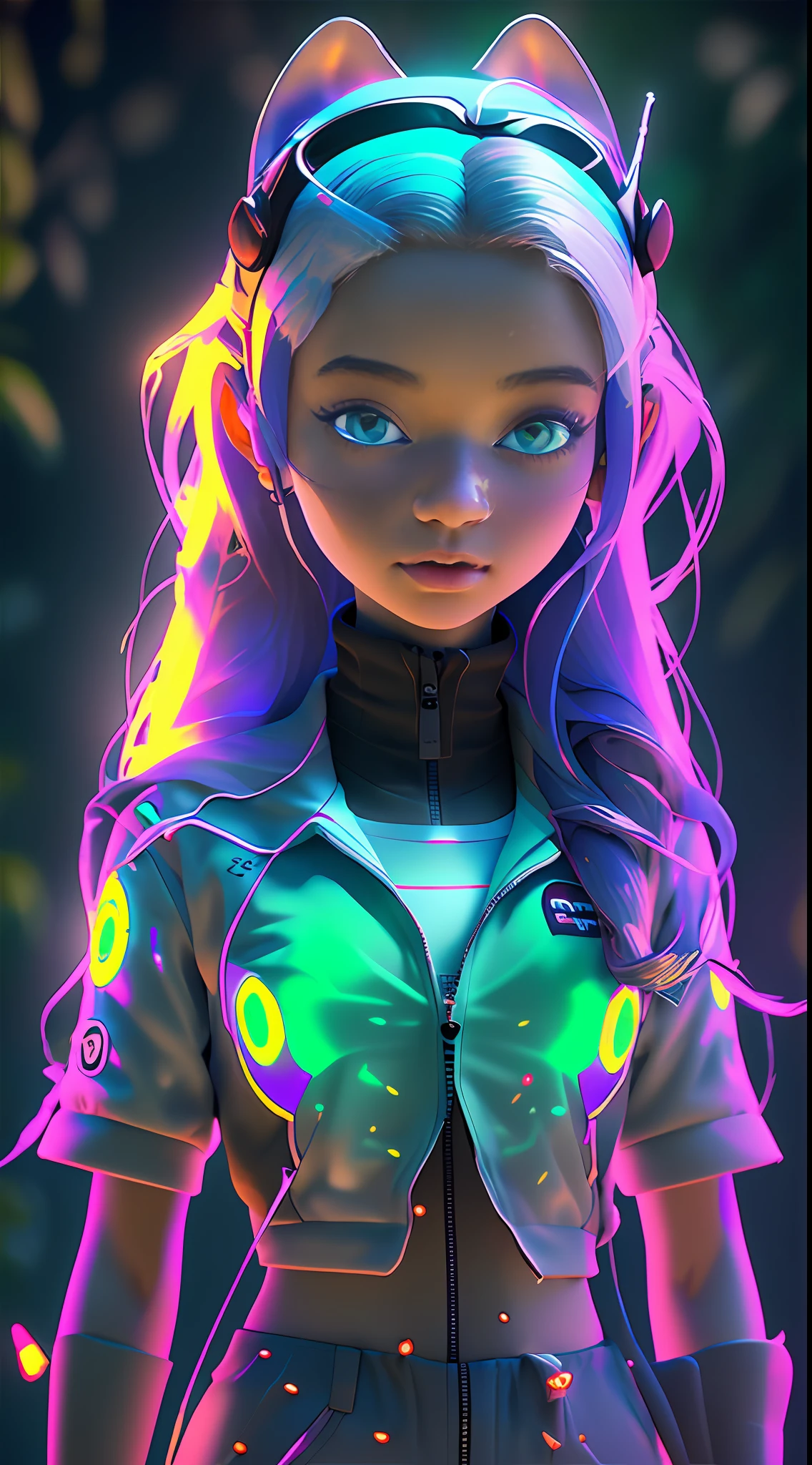 A very cute sprite girl with moth features, with antennae on her head and long hair trailing on the ground. She has a cool expression and indifferent gaze, with fluorescent eyes and transparent wings. She wears gorgeous clothes,popmart blind box, clay material, bright background, award-winning, LED, double horsetail, 3d art, depth of field, Pixar trend, surreal, octane rendering, ray tracing, complex details, animation lighting, C4d, snow s 750 –q 2 –niji 5 --auto --s2