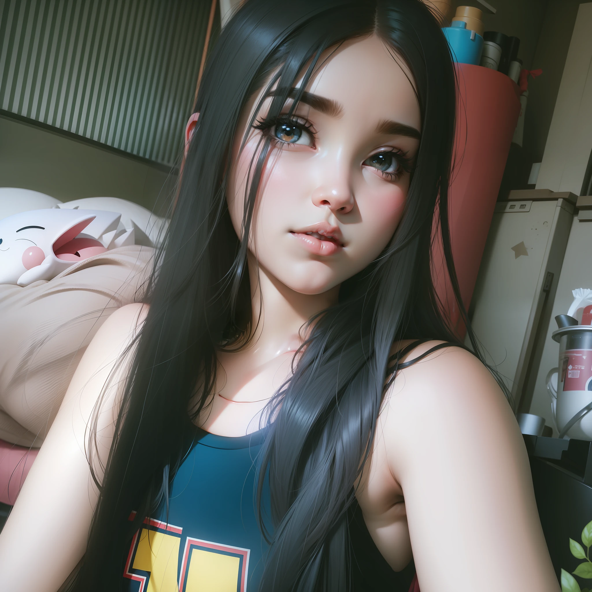 Simple real face and cute background remove cartoon 4K