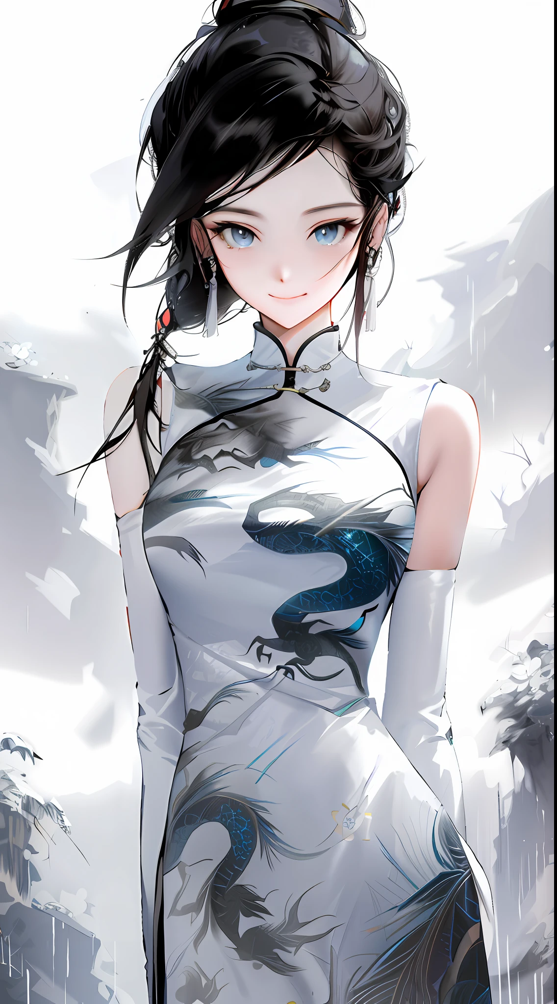 tmasterpiece，A high resolution，best qualtiy，1girl solo，kamisato_ayaka，ssmile，komono，