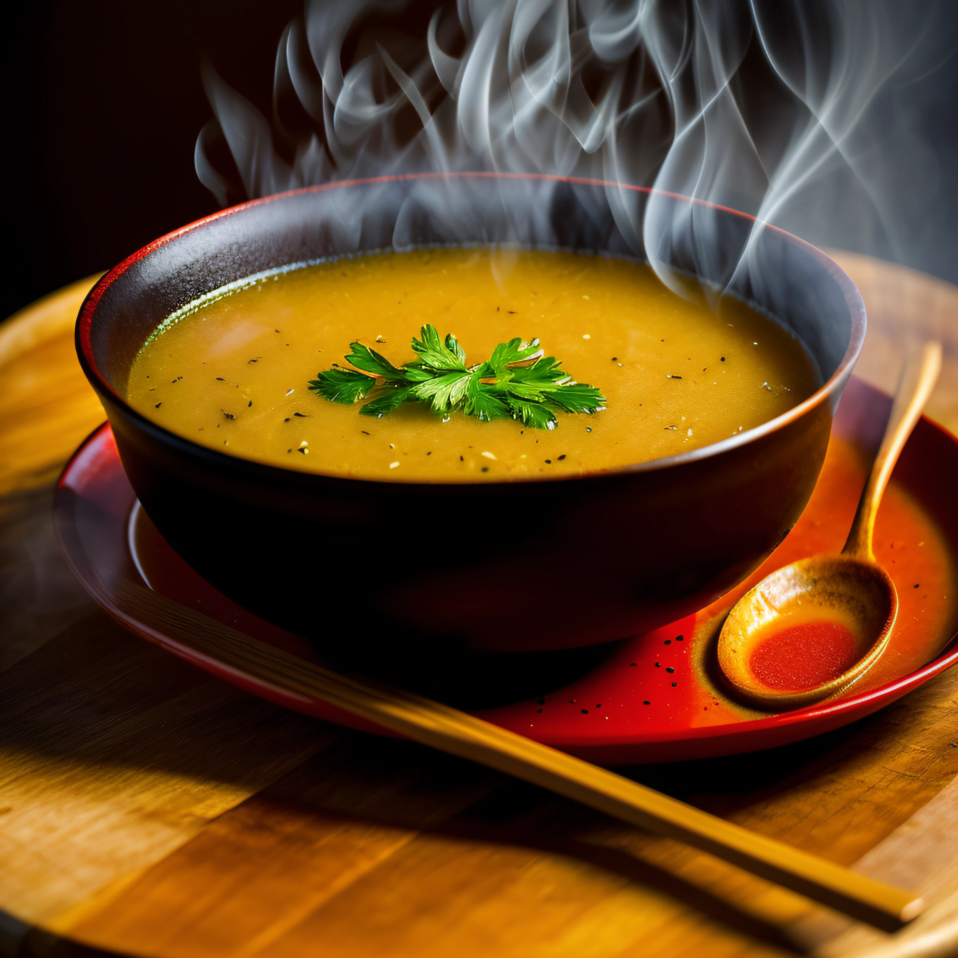 Thick soup with twfood01, steaming, rich, savory, ((twfood01, a traditional delicacy)), ((thick soup, symbol of comfort and warmth)), ((steaming, indicating it's hot and fresh)), ((rich and savory, describing the flavor)), ((realistic, detailed depiction))