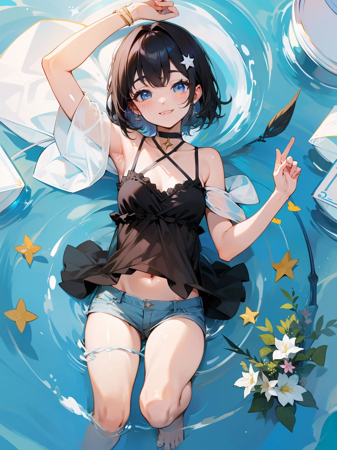 Sparkling eyes、Smiling