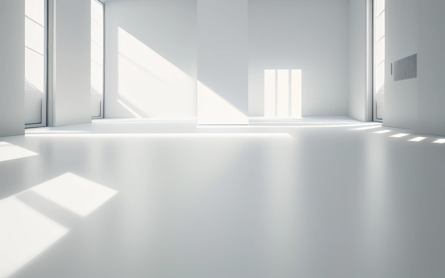 There was a white room,Light comes in through the windows, indoor background, ambient light background, interior background art, basic background, Spaceship corridor background, gray warehouse background, white ambient background, Background(Solid), Plain background, white studio background, futuristic room background, isolated Backdrop, White background with shadow, clean white lab background, Light background, full view blank background