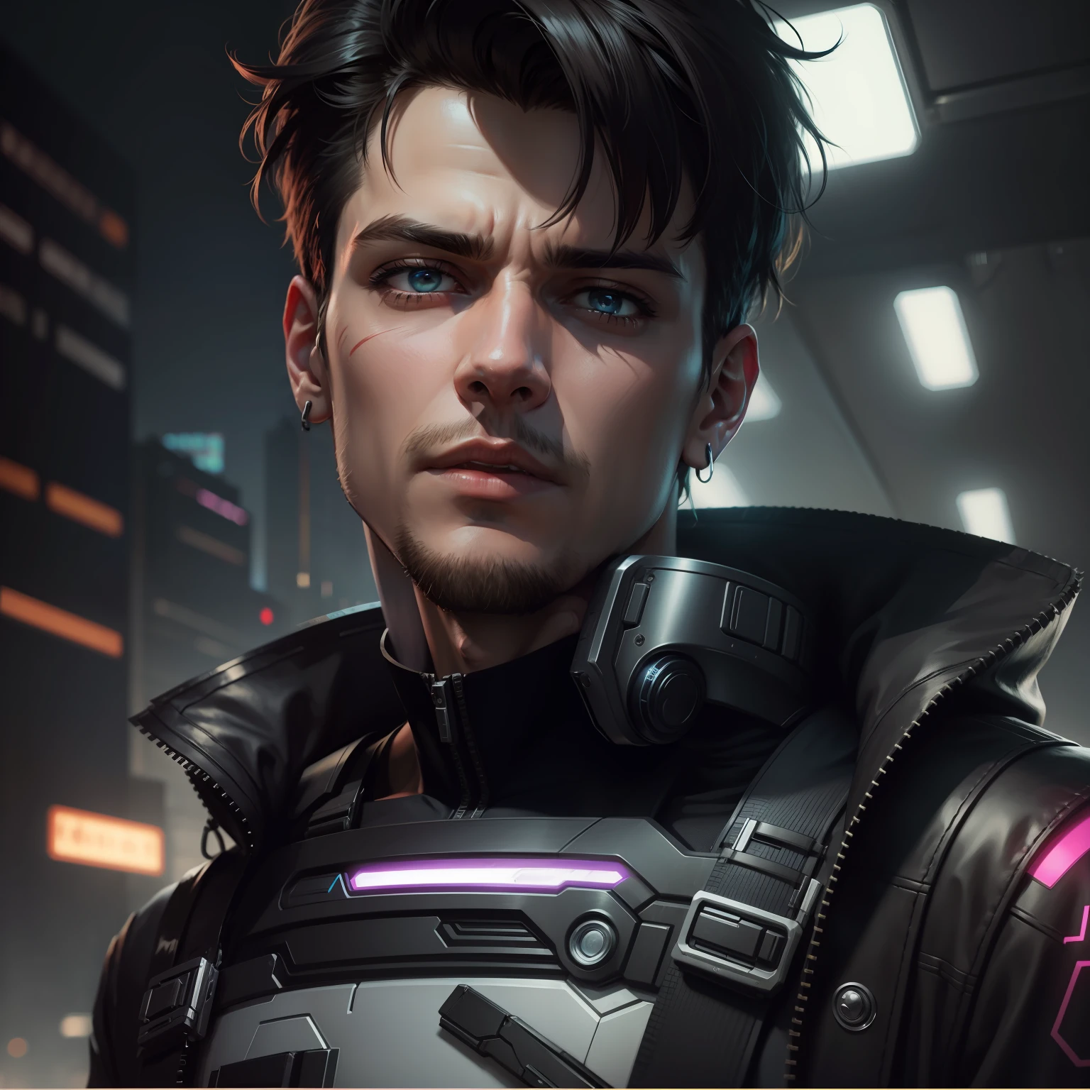 change background cyberpunk background handsome boy,8k,ultra realistic,realistic face