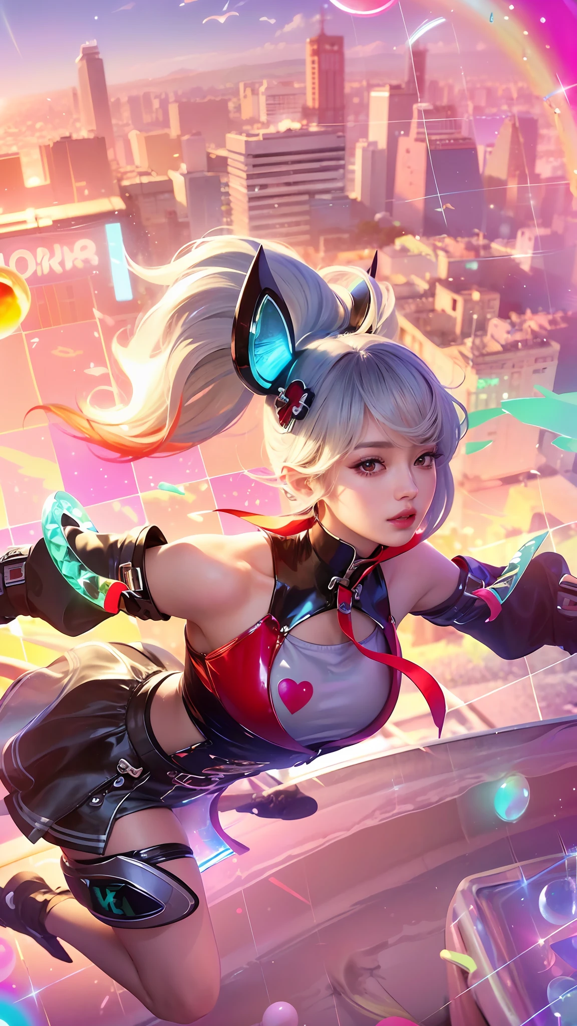 (8k, RAW photo, photorealistic:1.25) ,( lipgloss, eyelashes, gloss-face, glossy skin, best quality, ultra highres, depth of field, chromatic aberration, caustics, Broad lighting, natural shading,Kpop idol) looking at viewer with a serene and goddess-like happiness,