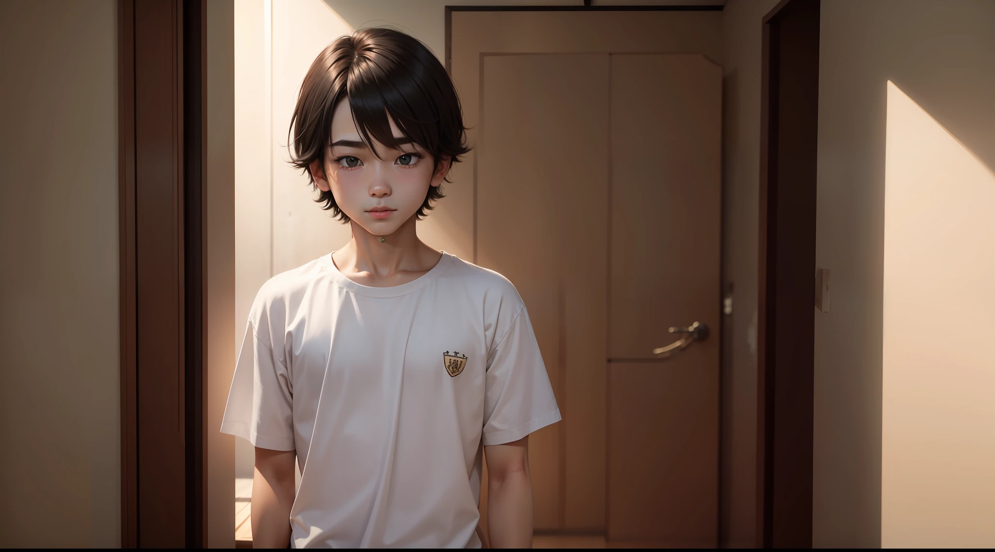 A boy with,self-assured,年轻,Bob