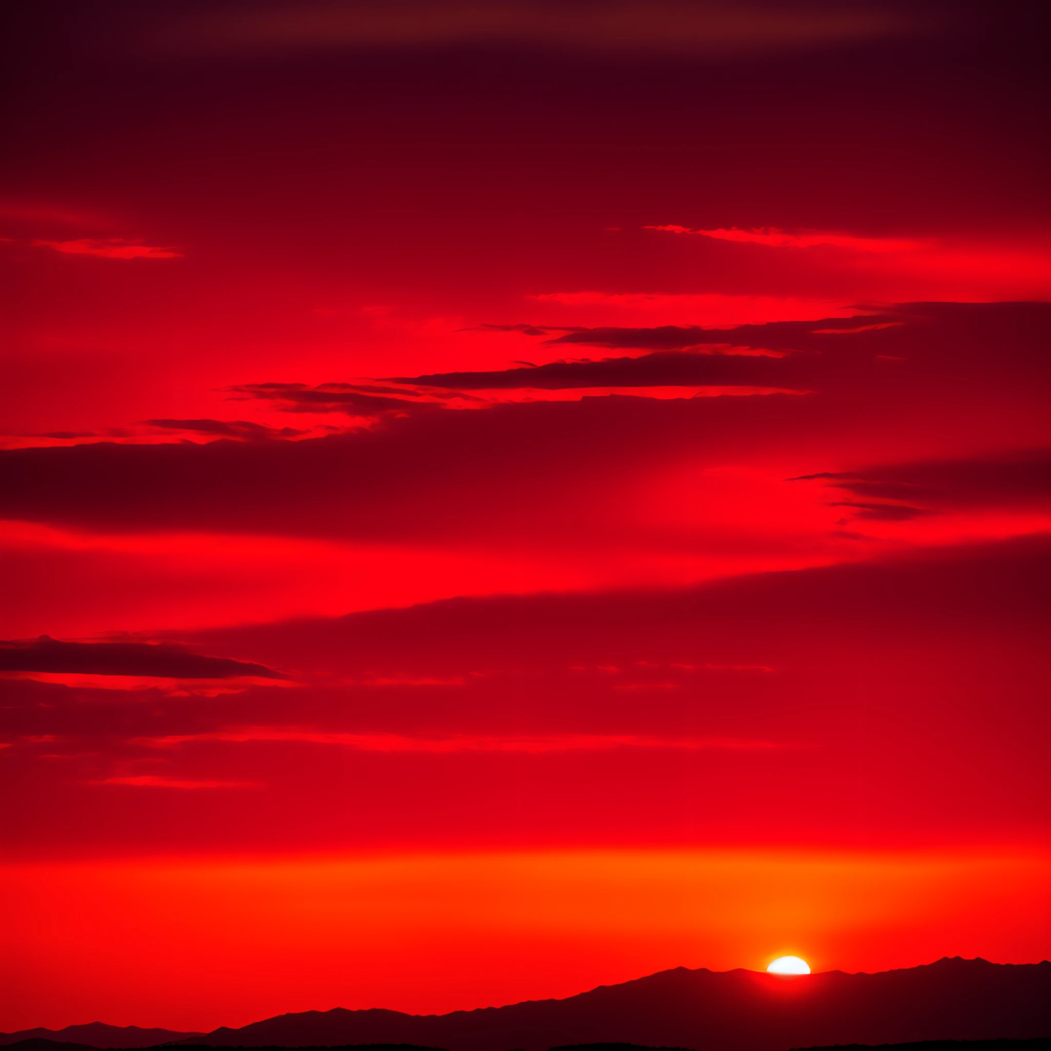The sunset is slowly sinking,The color of the clouds ranges from white to red,From red to red,Finally, the last metamorphosis was completed,It turned into several cloud mountains farther away from Jin,Thoroughly red,Red as fire,Red is hallucinating!
