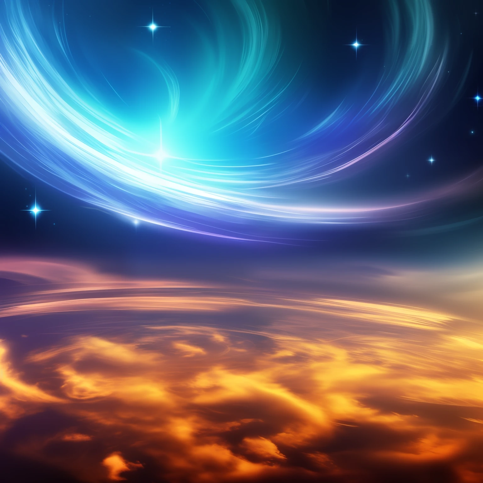 Background with。kosmos。chaos。celestial realm。