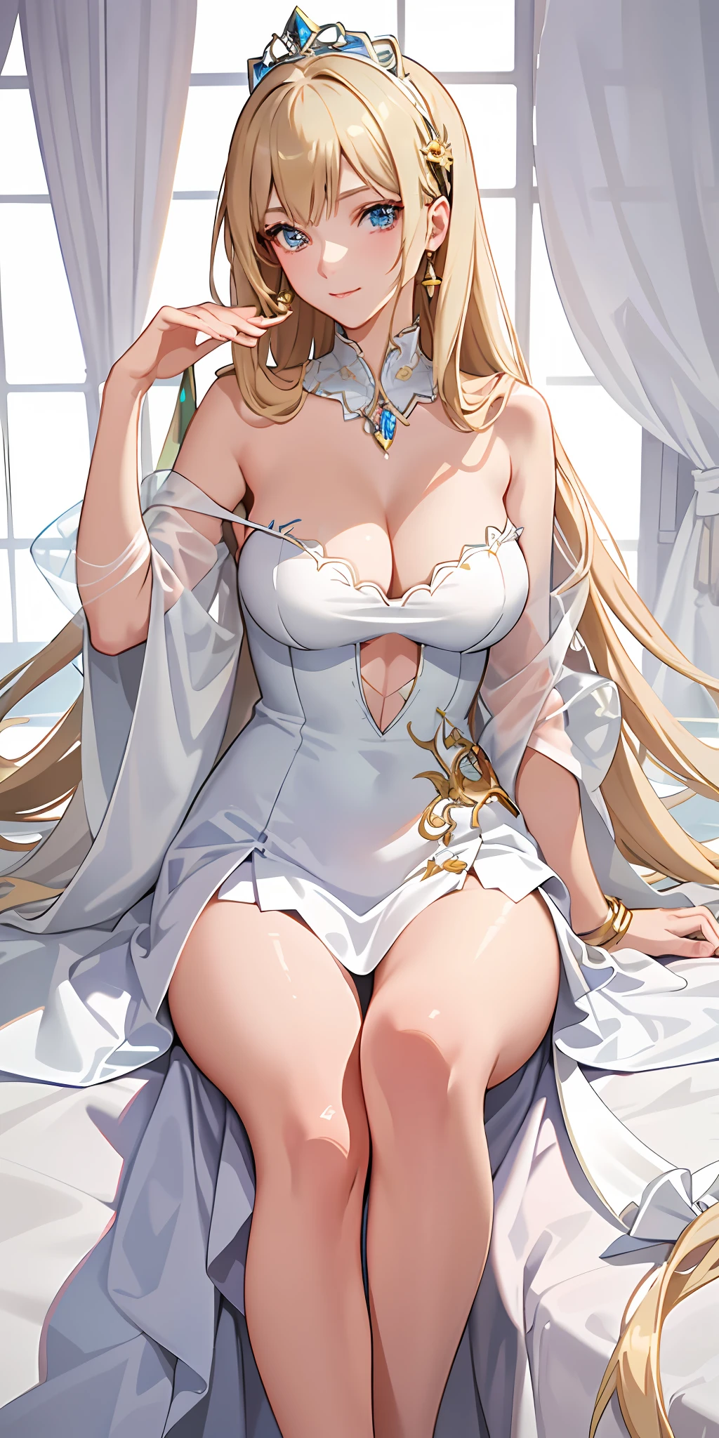 A close-up of a dressed woman in a room, seductive anime girls, beautiful and seductive anime woman, Anime goddess, Extremely detailed Artgerm, Beautiful anime girl, Beautiful anime woman, Smooth anime CG art, beautiful alluring anime teen, attractive anime girls, Art germ. High detail, Art germ. anime illustration
