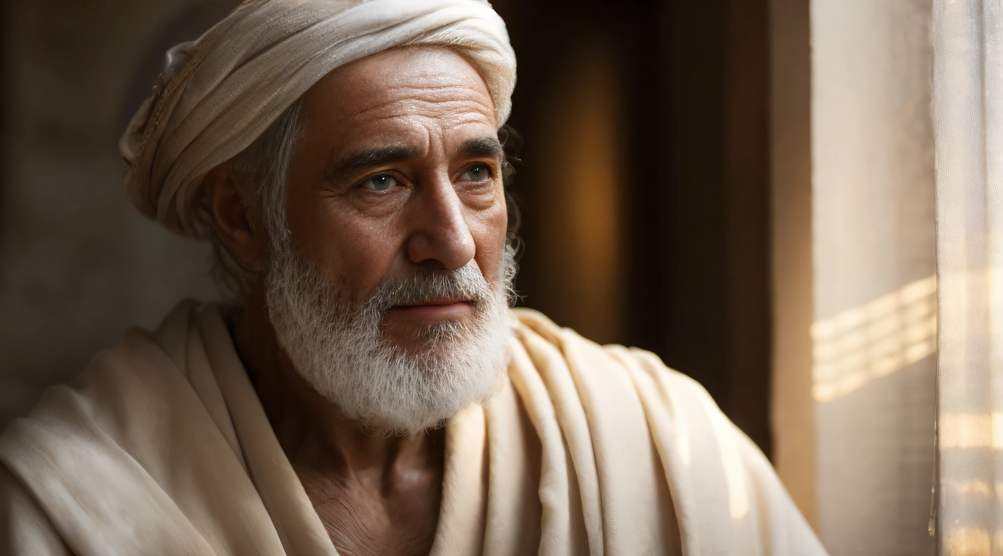 Ancient Israel、1st century、A man who takes care of the sick、NOWAI、8K、Raw photography、top-quality、masterpiece:1.5、ultra-lightweighthigh-resolution、Photorealsitic:1.5、ciinematic light、soft volumetric lighting:1.5、realisitic、Photorealsitic:1、Detailed skin、profetional lighting、a picture、foco nítido、detaileds、profetional lighting、photon maping、detailed and intricate environment、ighly detailed、top-quality、Artistic photography、photorrealistic concept art、soft natural volumetric cinematic perfect light、Midjourney、Detailed hand、