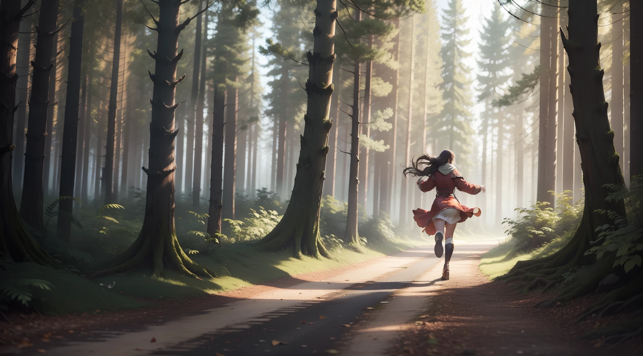 ln the forest,the trees