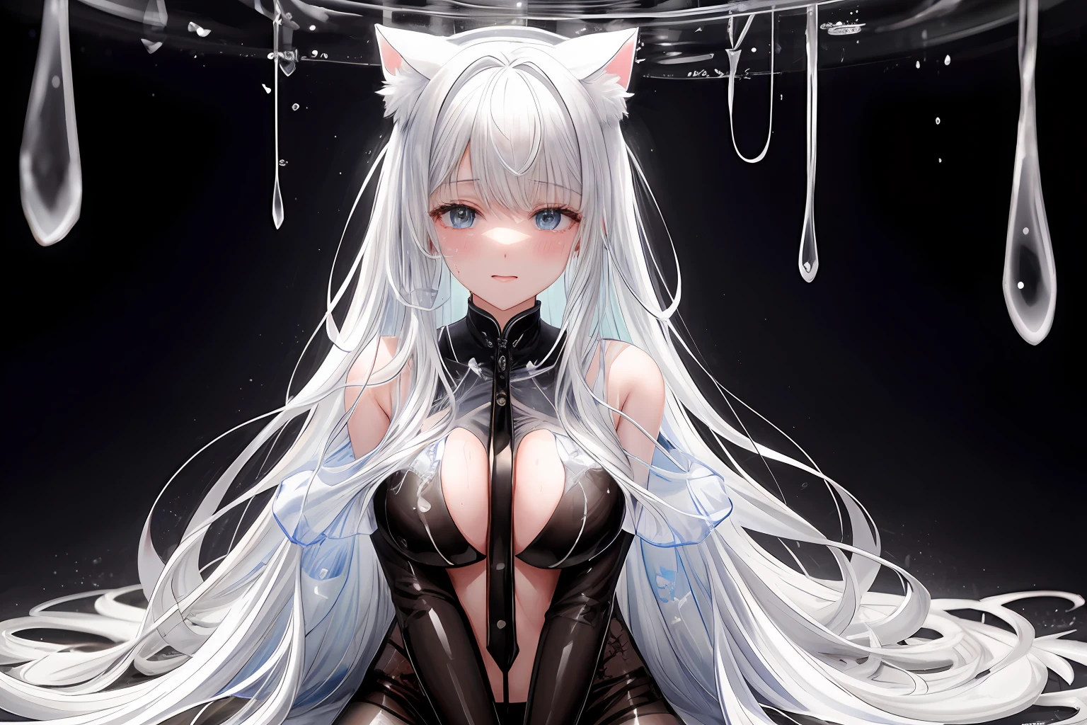 1girl in, faces, shorth hair, Mojamoja hair, A dark-haired, fox ear, Black bra, 3 D background,Transparent pantyhose、Full body transparent pantyhose、wet​、Glossy、Sheer、Cat's ears、female dog、Leaked、slaves、Slave Collar、wet​、Transparent pantyhose、Full body transparent pantyhose、wet​、Glossy、Sheer、Cat's ears、female dog、Leaked、slaves、Slave Collar、wet​、Drooling from the mouth、gel、masutepiece,High quality,1 girl,Full body,Standing,Standing,silver-white long hair,extra detailed face,Smile,Simple background,Wallpaper,Transparent Wet Pantyhose,Wet and see-through white pantyhose,Full body pantyhose,Wet whole body,Sheer clothes、Transparent pantyhose、Big ears in cats、Transparent Bra、transparent clothe、Transparent and wet clothes、wet​、Embarrassed blush、Mojamoja hair、droolng、Clothes wet with tears、Wet and see-through、clear liquid、Colossal tits、Transparent Bra、Transparent live slime in clothes、Gooey transparent slime overflowing from the inside of clothes、Transparent pantyhose、Full body transparent pantyhose、wet​、Glossy、Sheer、Sheer and wet、Transparent gel drip、{{{{{{torn}}}}}}、A large amount of clear gel overflowed、Slimy transparent gel、{{{{{Very swollen pantyhose with a large amount of clear gel on clothes}}}}}、{{{Leaked a large amount of transparent gel}}}、{{{Wet and see-through}}}、Black Full Body Light Pantyhose、Wet、Skin is visible、A large amount of transparent gel on clothes,、Transparent slimy transparent gel overflowing from the inside of clothes、Transparent gel accumulated on clothes、a large amount of clear yogurt accumulated in clothes,,,,,,,,,,,,,,,,,,,,,,,,,,,,,,,,,,,,,,,,,,,,,,,,,,,,,,,,,,,,,,,,,,,,,,,,,,,,,,,,,,,,,,,,,,,,,,,,,,,,,,,,,,,,,,,,,,,,,,,,,,,,,,,,,,,,,,,,,,,,,、Clear yogurt and black pantyhose、Transparent gel growing in pantyhose、{{{torn}}}、{{{{{Transparent gel overflowing from torn areas}}}}}、Large amount of clear liquid、a large amount of clear splattered yogurt、Sticky glossy white sticky transparent liquid、{{Torn pantyhose and dripping sticky clear liquid}}、{{{