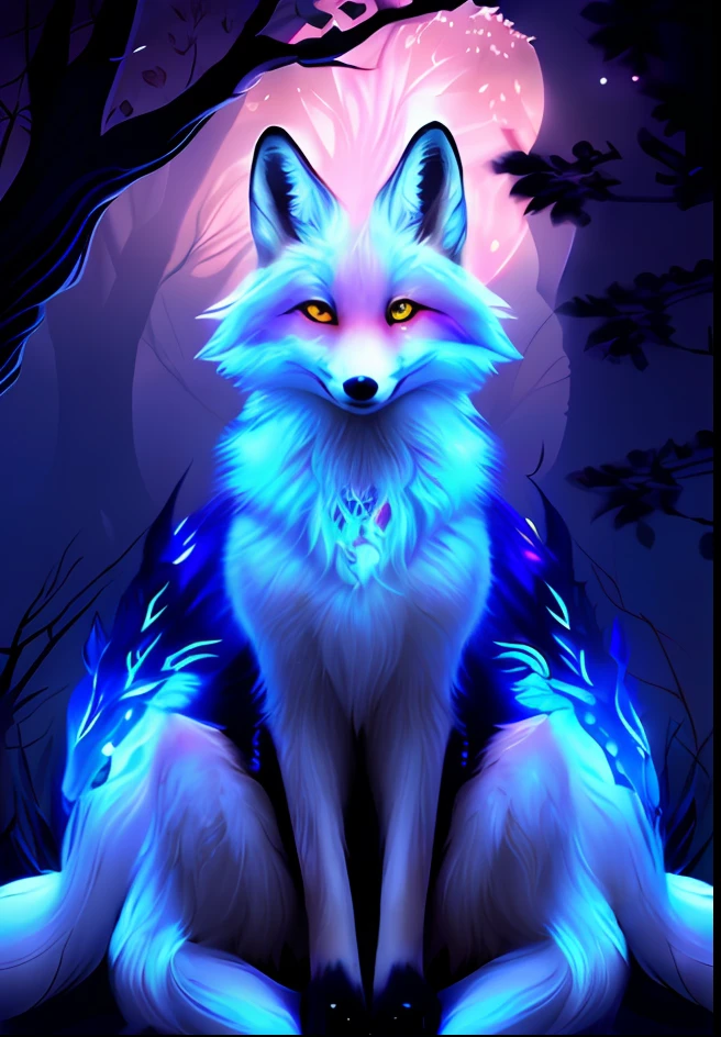 To, masterpiece, beautiful details, colorful, delicate details, delicate lips, complex details, real, ultra-realistic, a girl with white hair fox sitting on a branch: 1.1, big tits, sexy, seductive, ethereal fox, nine-tailed fox, fox three-tailed fox, Onmyoji detailed art, nine tails, beautiful artwork illustration, mythical creatures, foxes, beautiful digital artwork, exquisite digital illustration, mizutsune, inspired by mythical creatures wildnet, pixiv On digital art, bright light, high contrast, horror movie theme, dark atmosphere