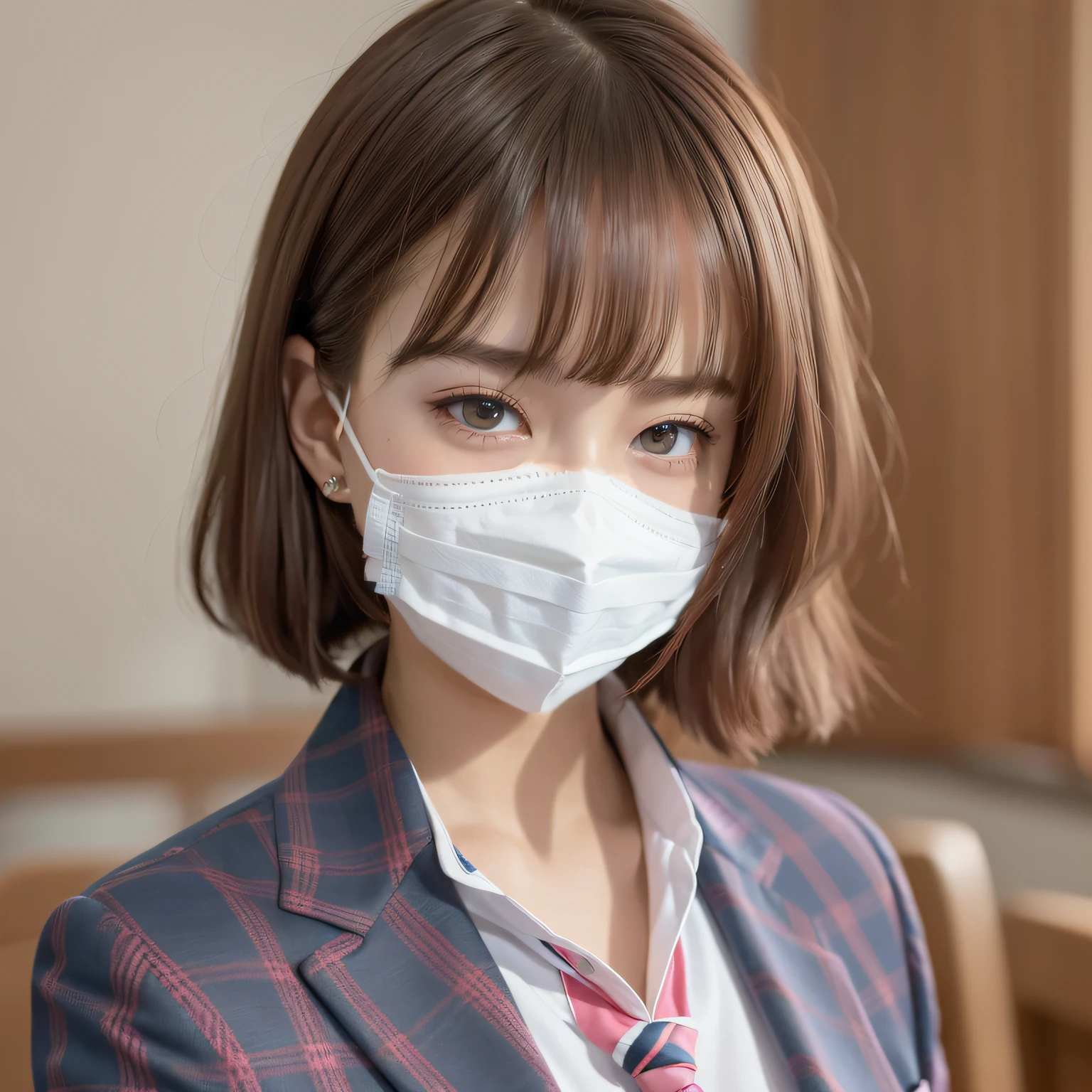 White mask